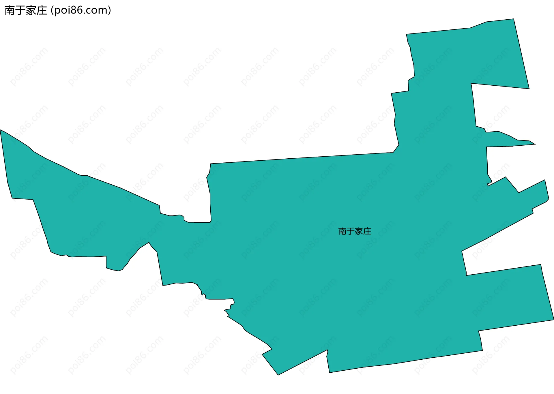 南于家庄边界地图