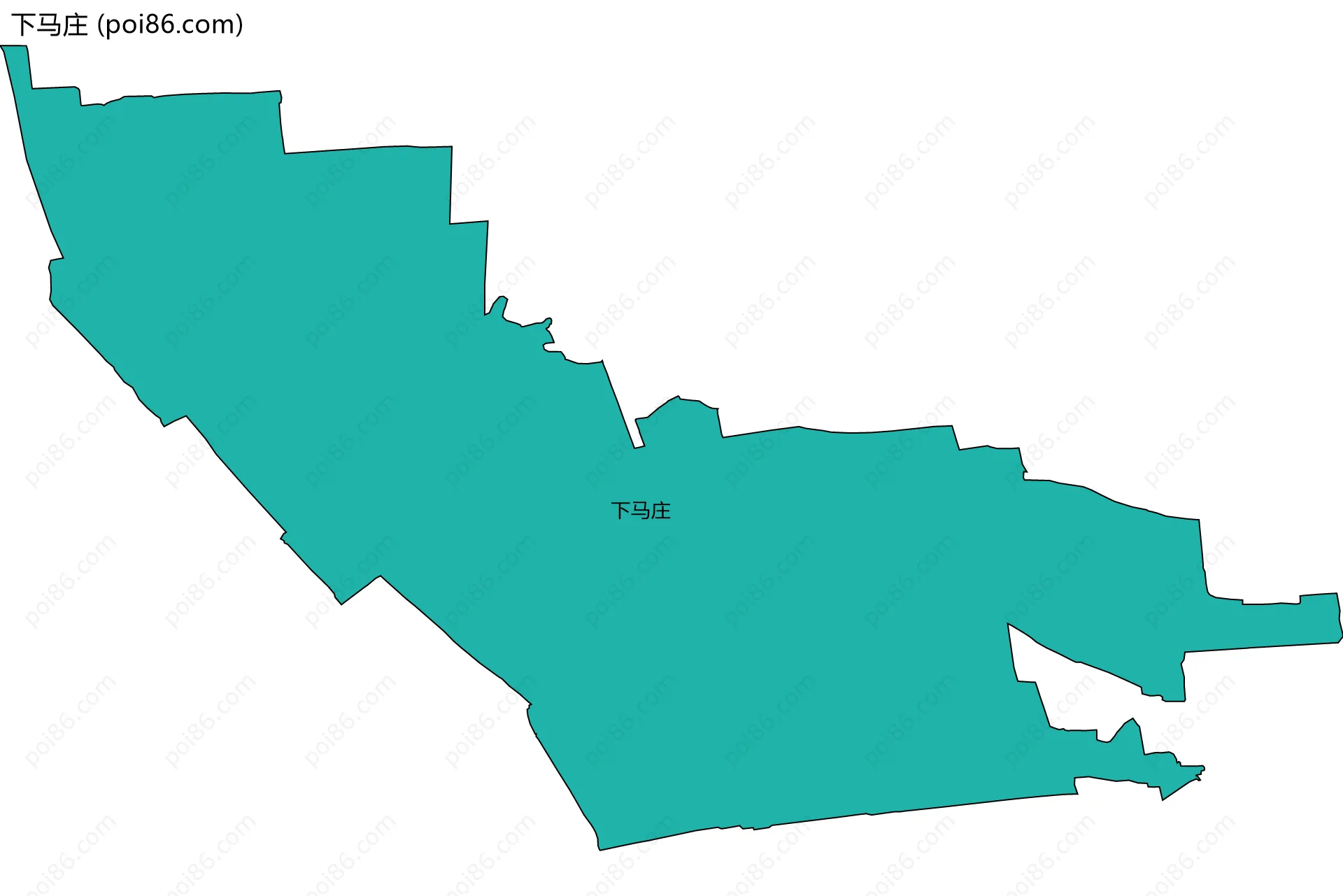 下马庄边界地图