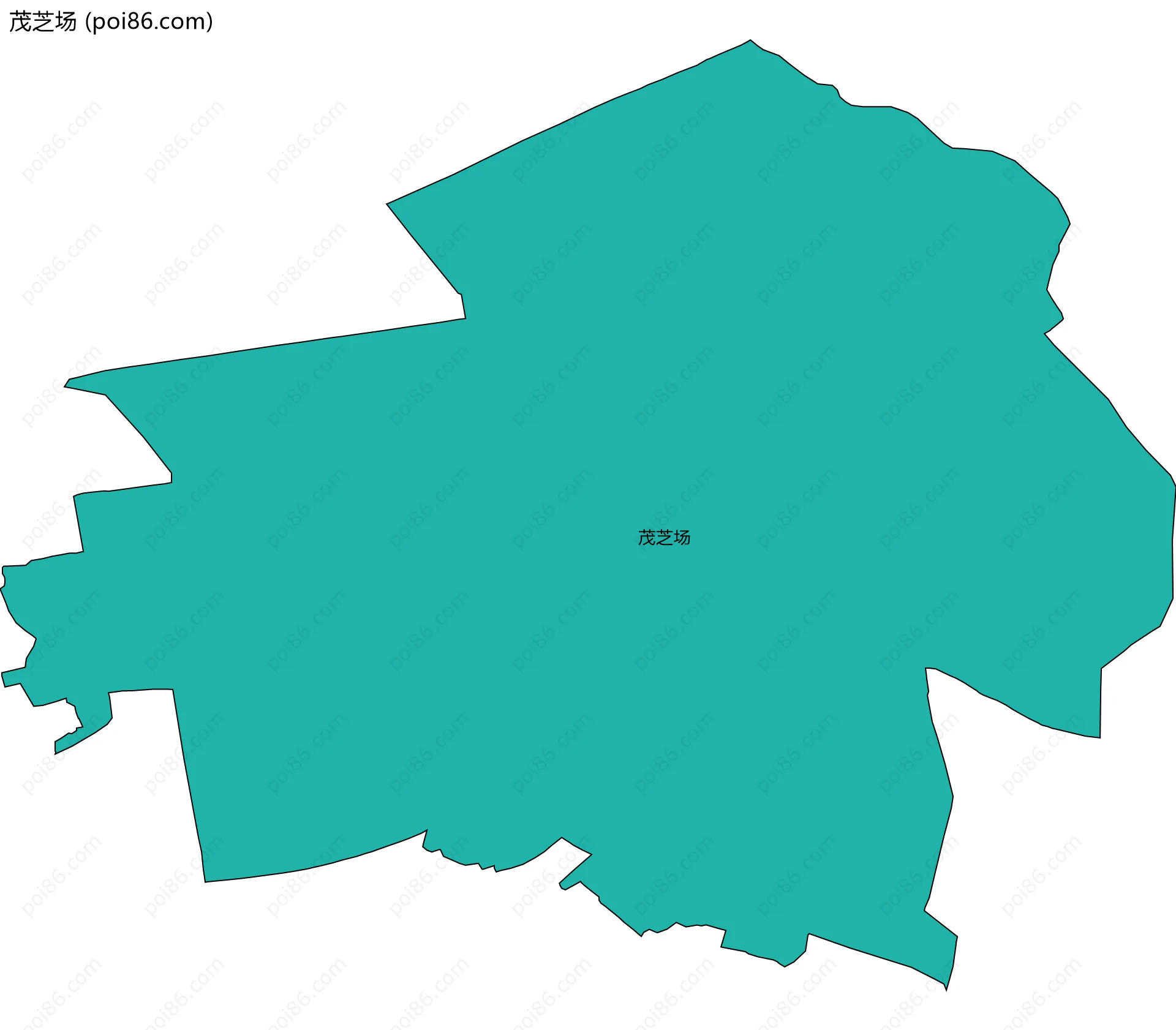 茂芝场边界地图