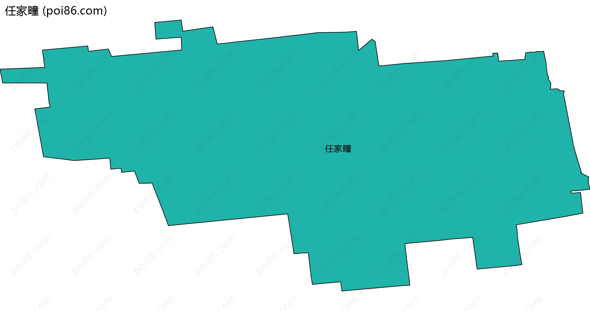 任家疃边界地图