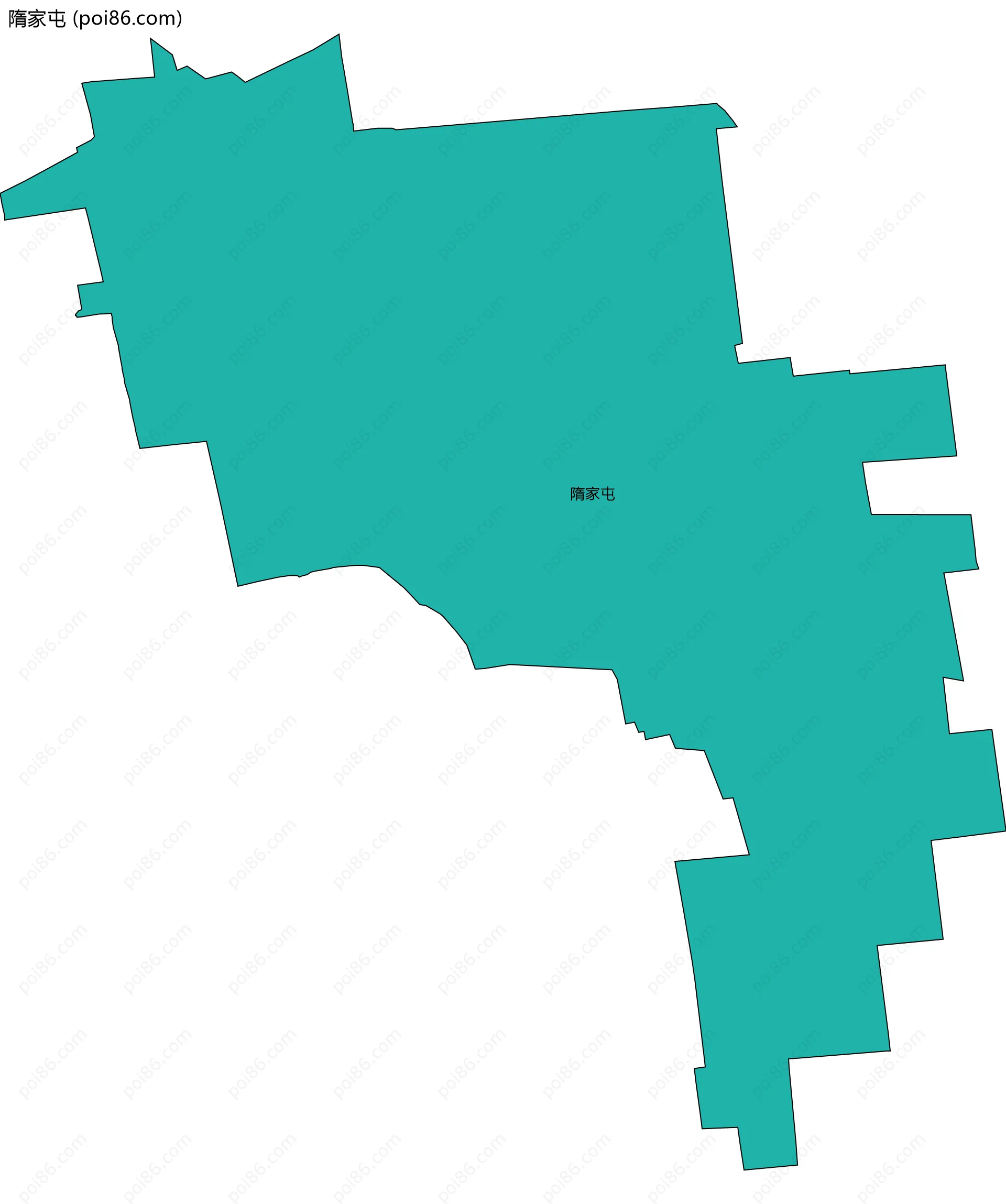 隋家屯边界地图