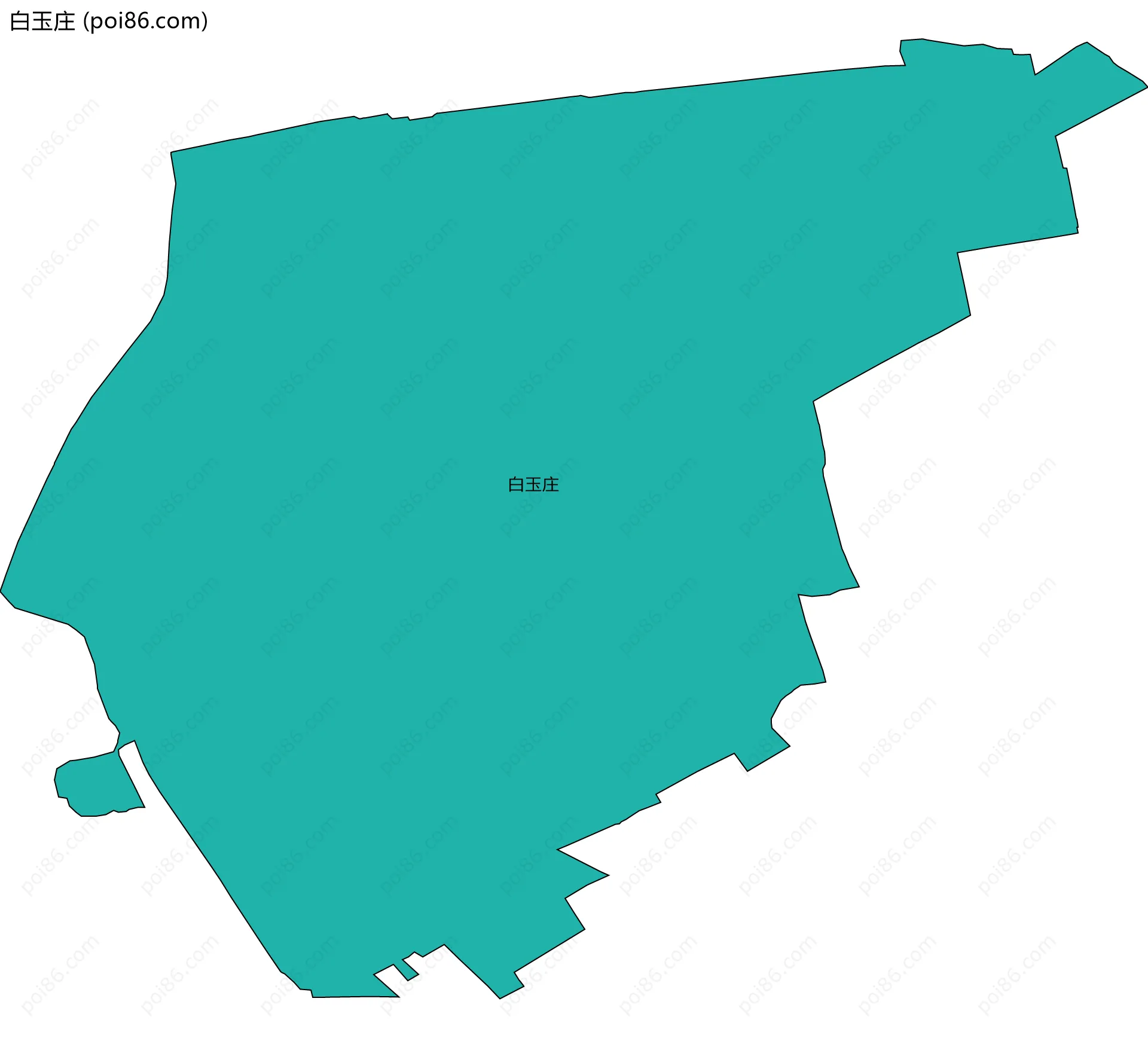 白玉庄边界地图