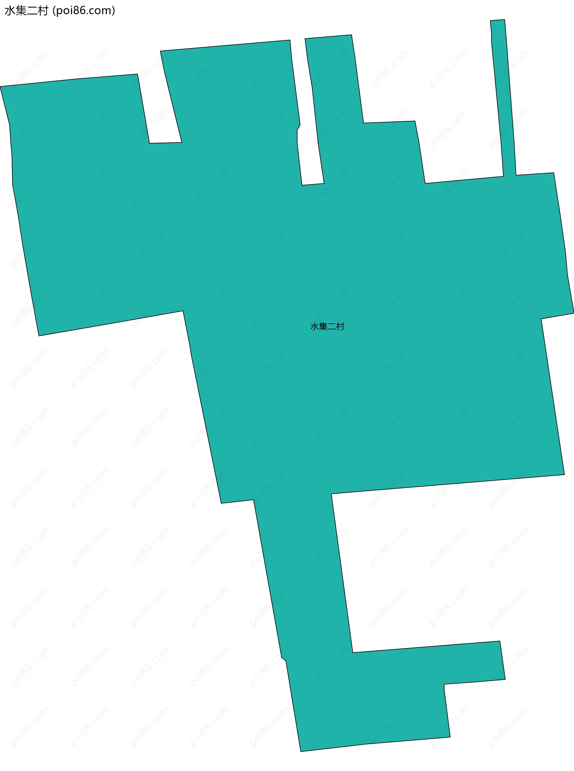 水集二村边界地图