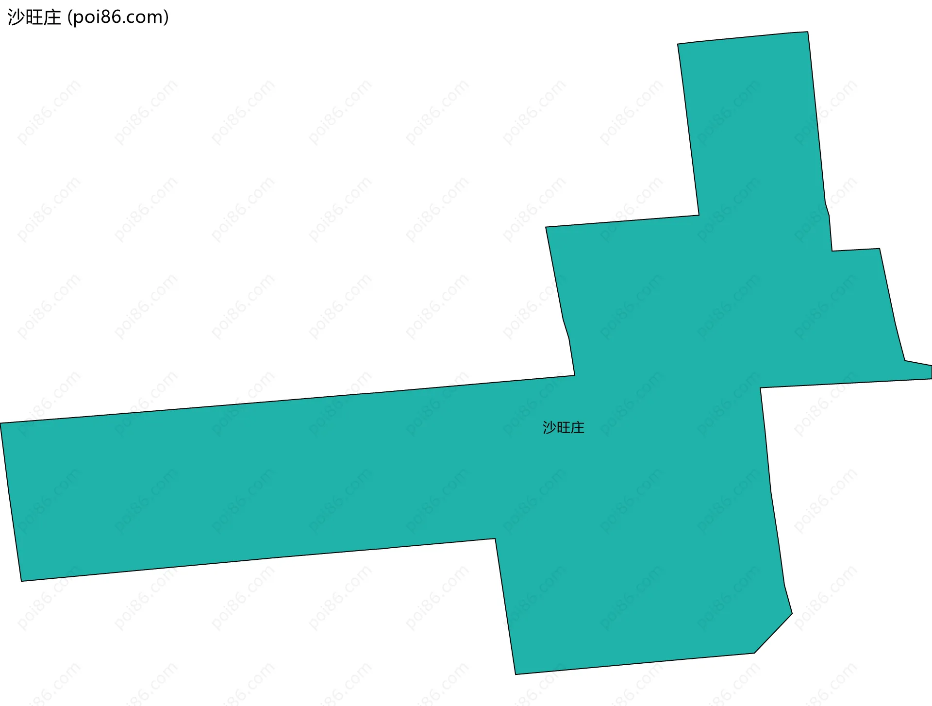 沙旺庄边界地图