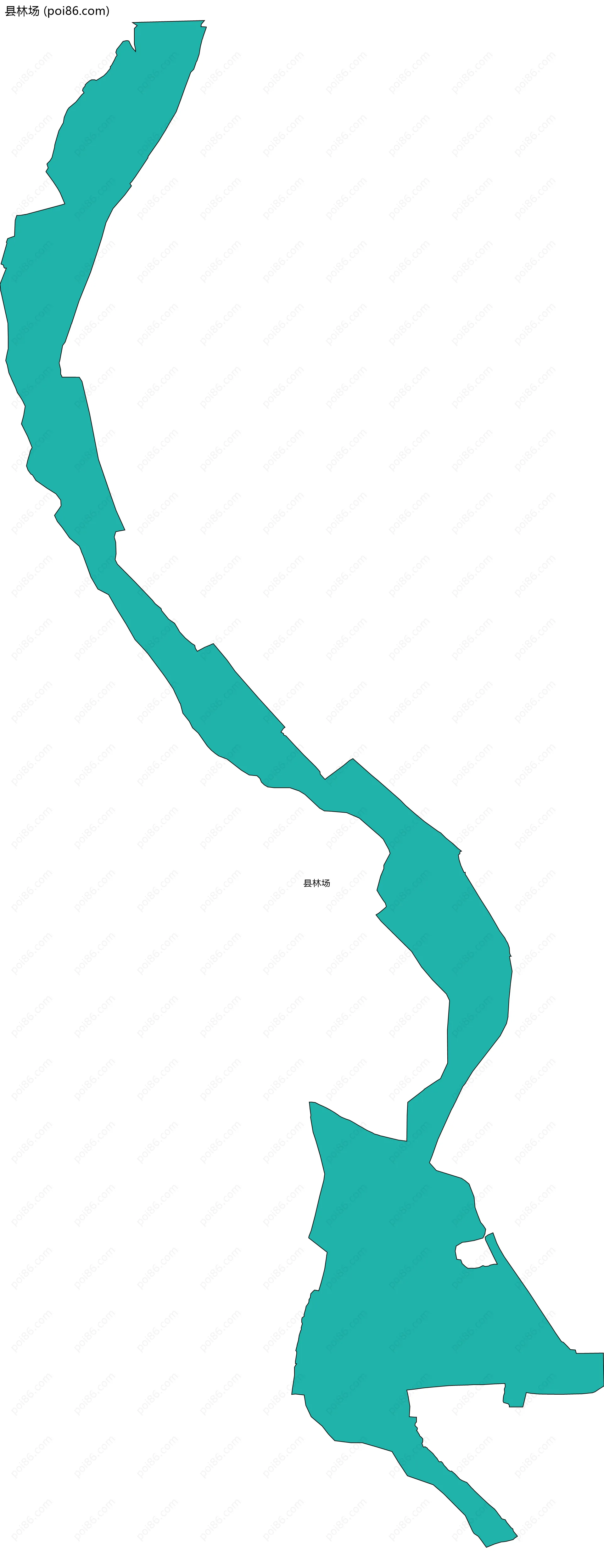 县林场边界地图