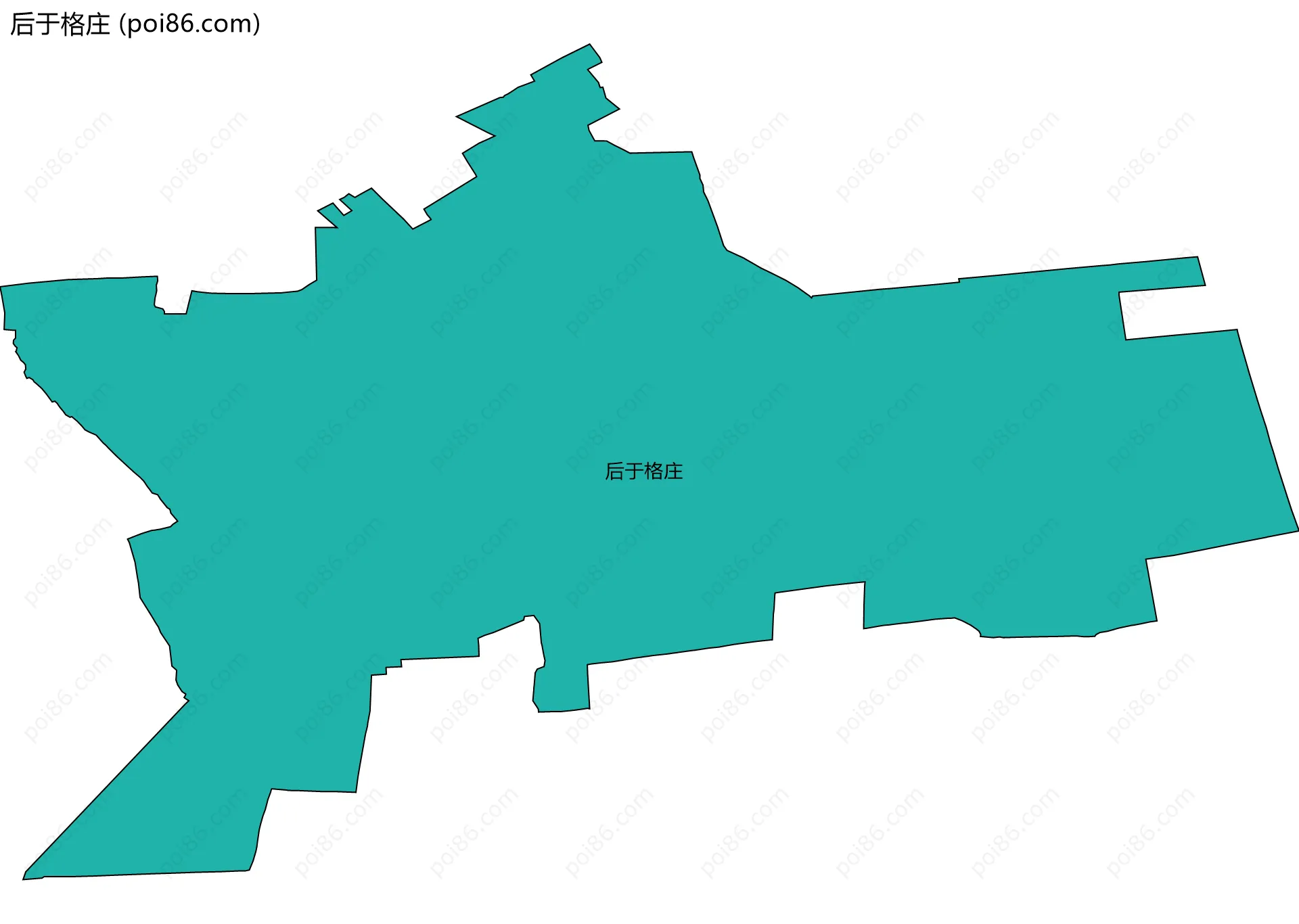 后于格庄边界地图