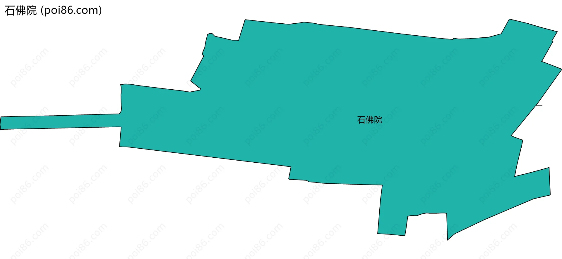 石佛院边界地图