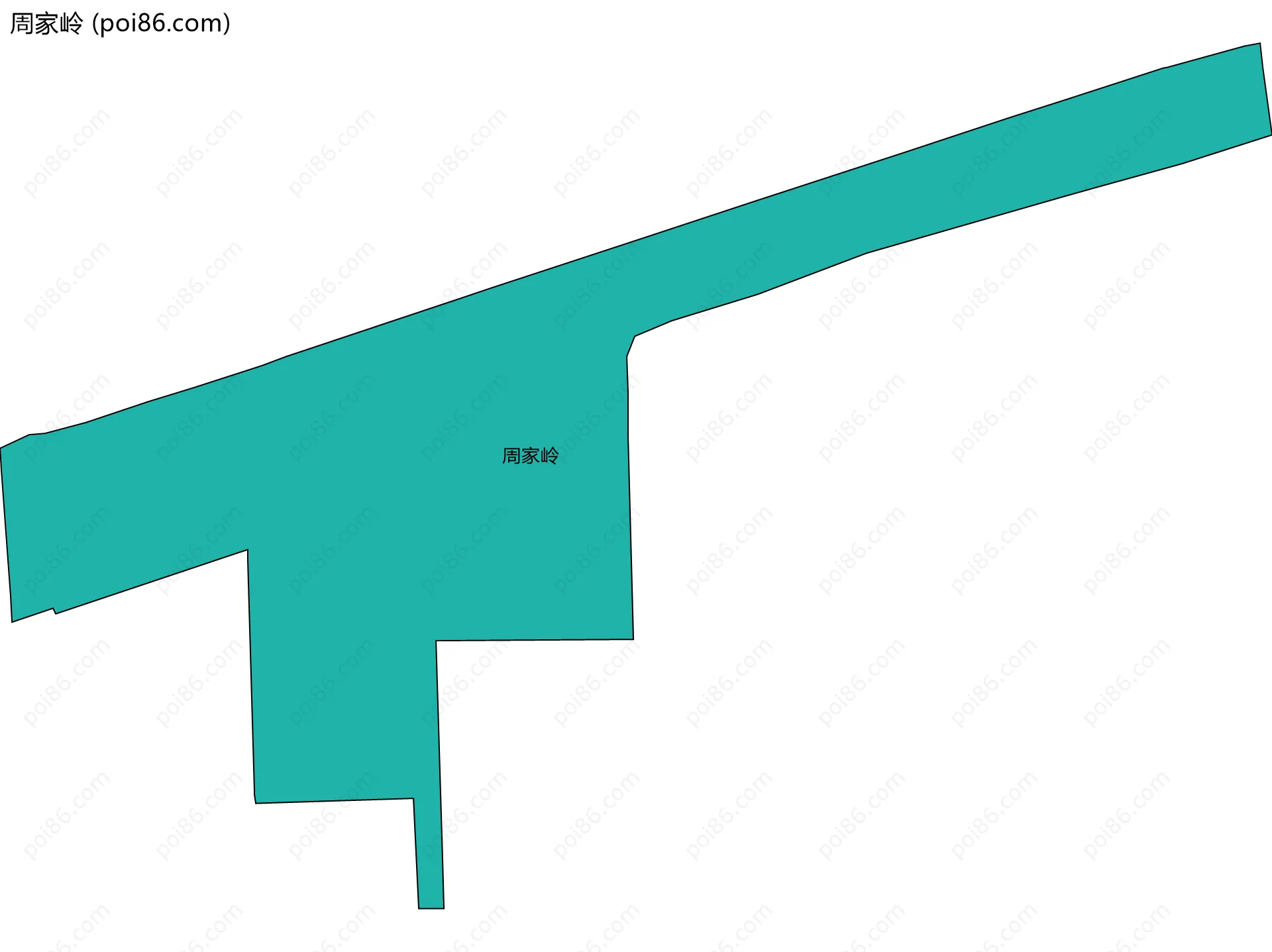 周家岭边界地图