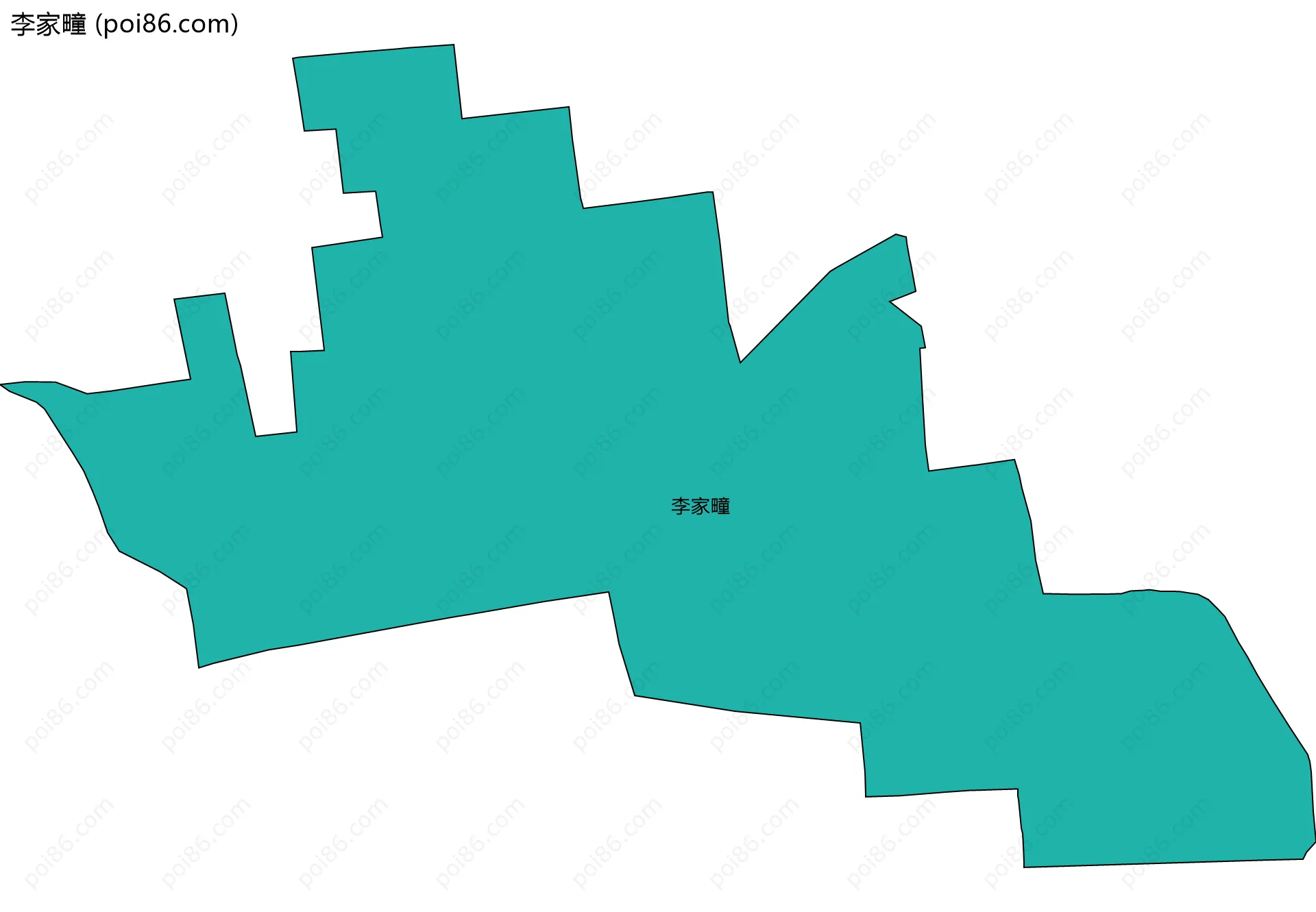 李家疃边界地图