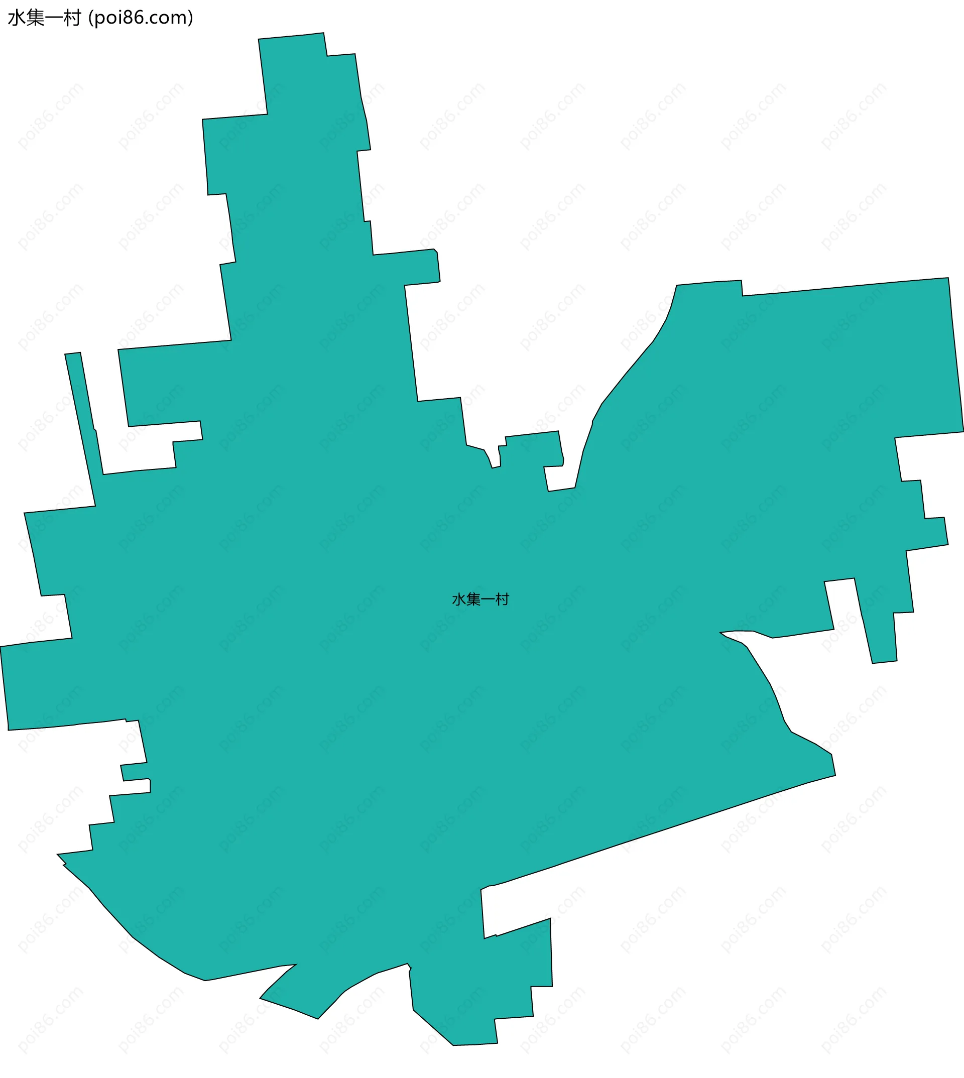水集一村边界地图