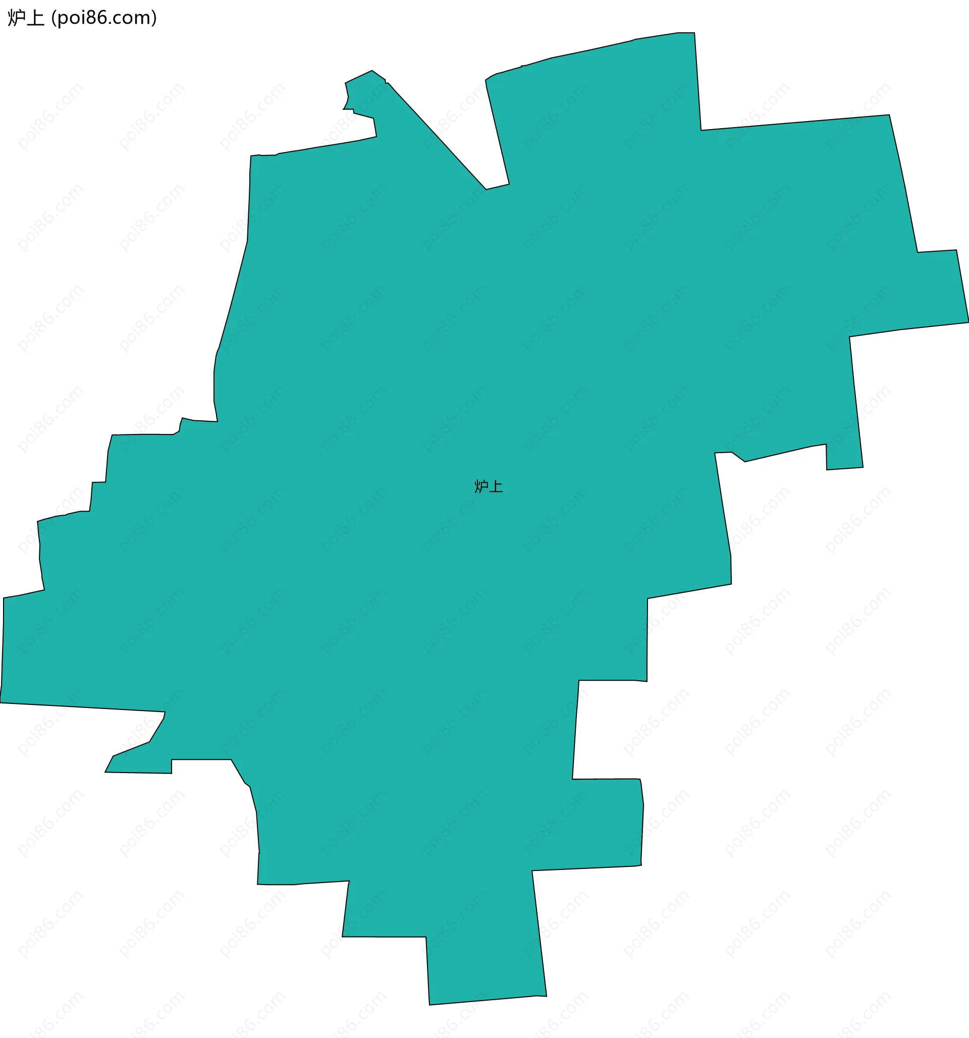 炉上边界地图