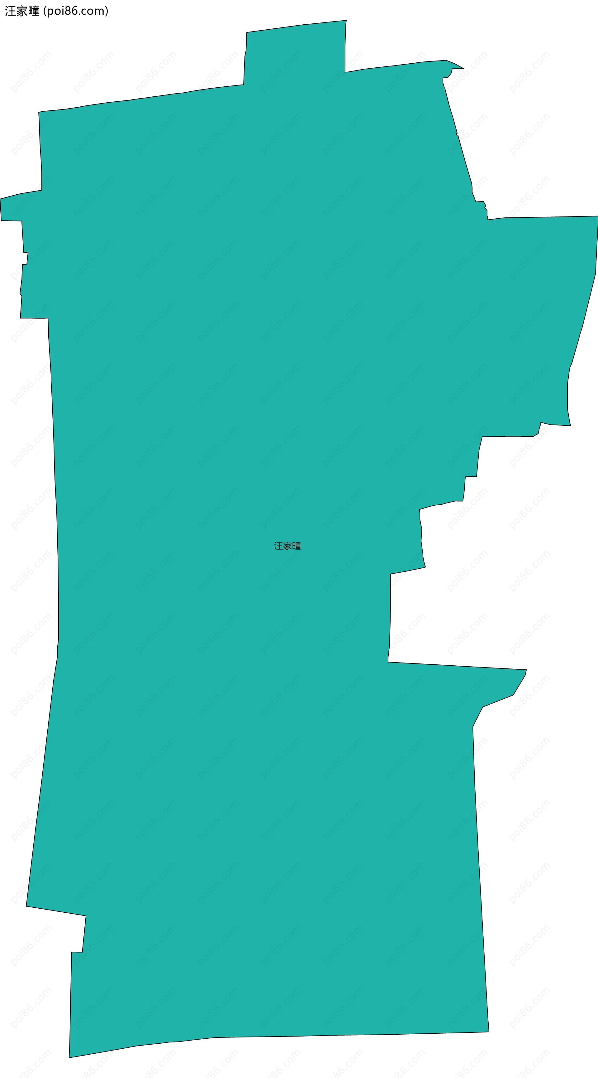 汪家疃边界地图