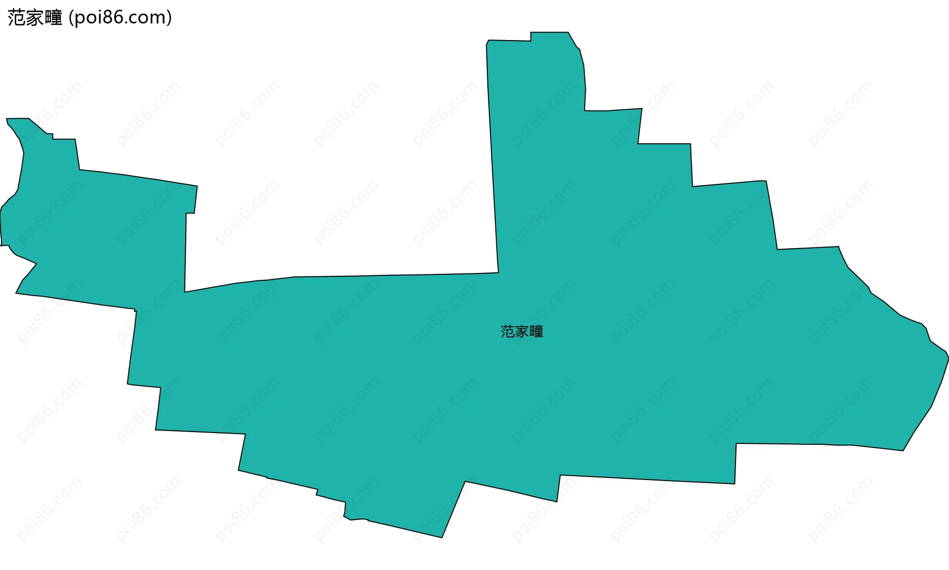 范家疃边界地图