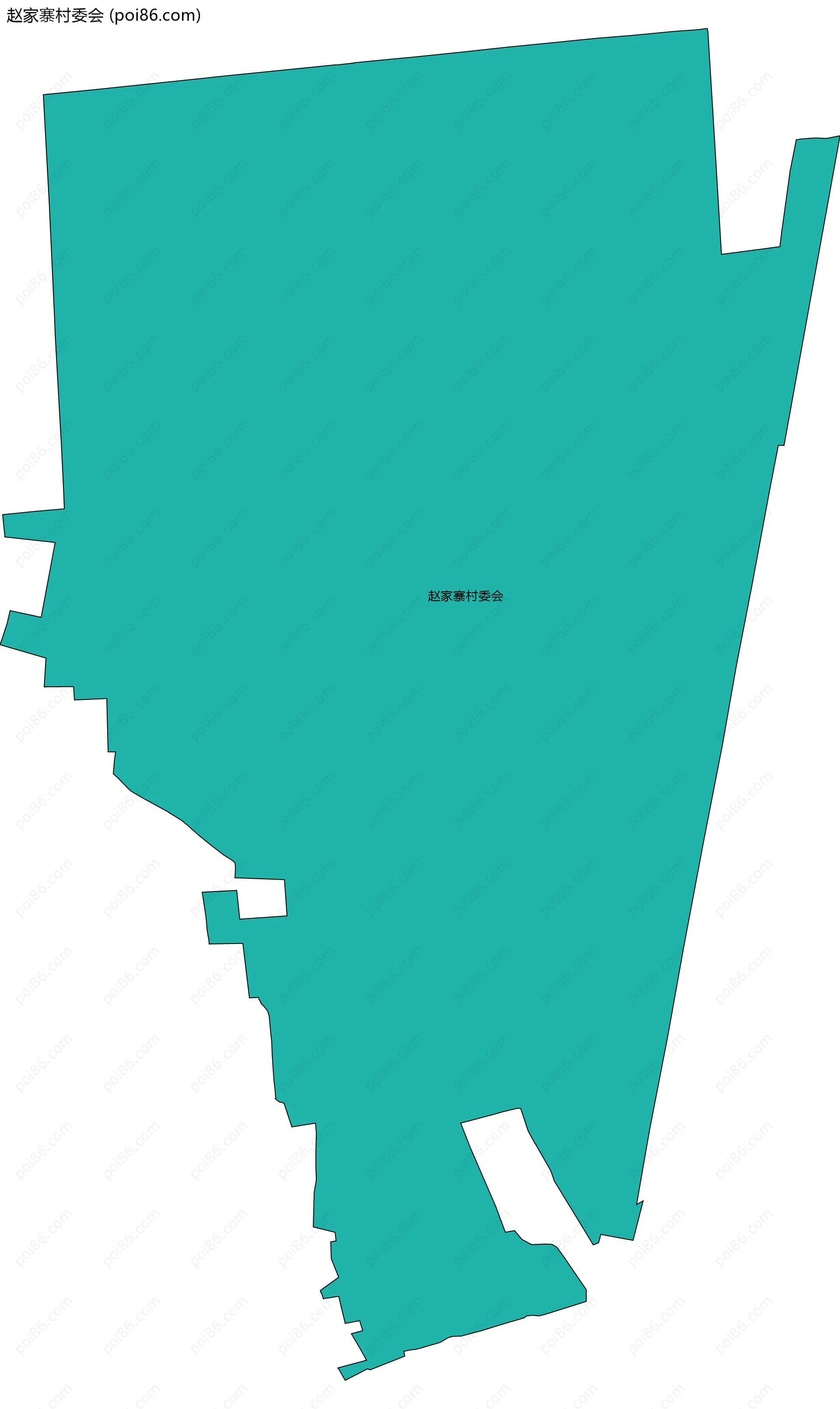 赵家寨村委会边界地图