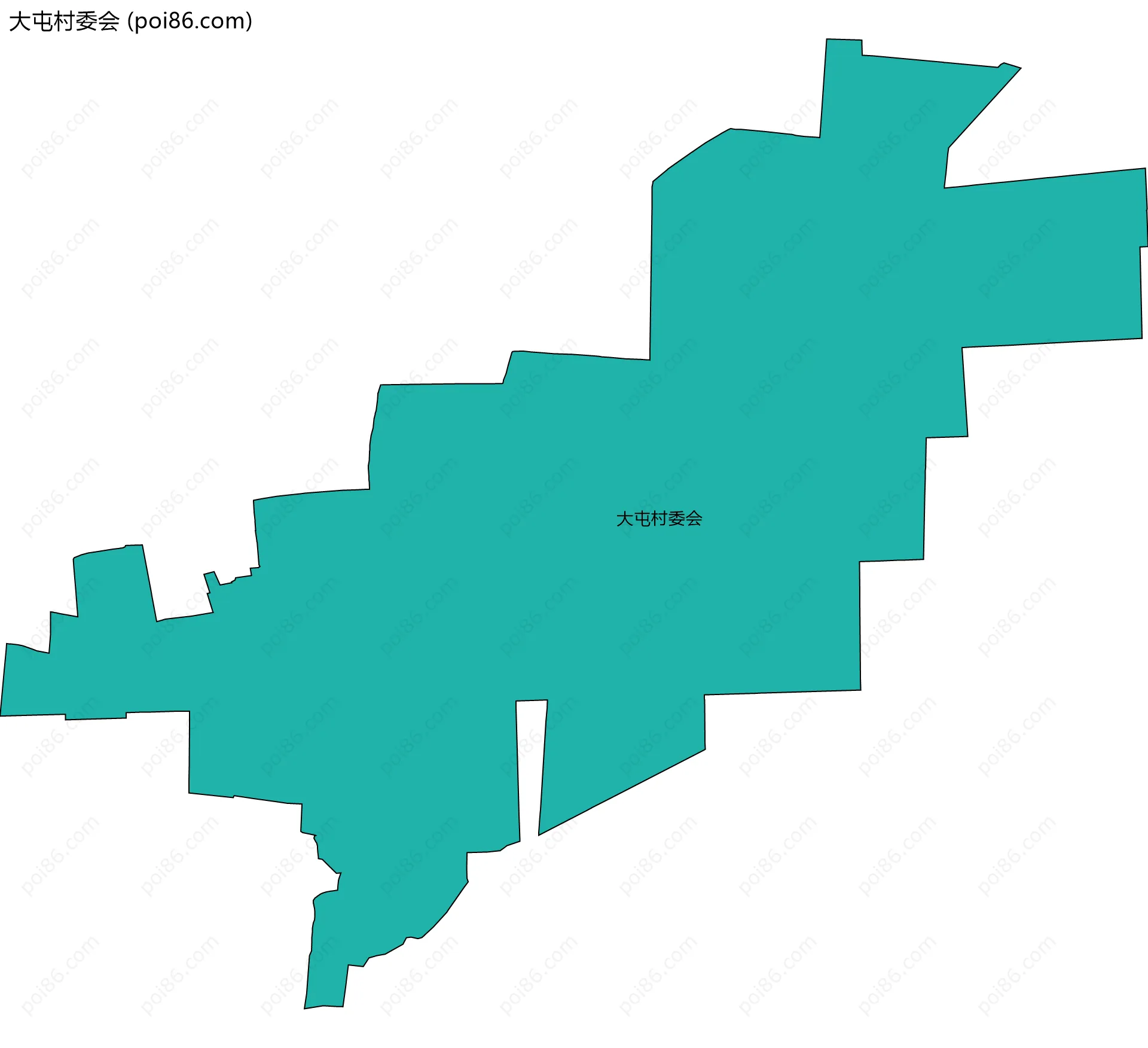 大屯村委会边界地图