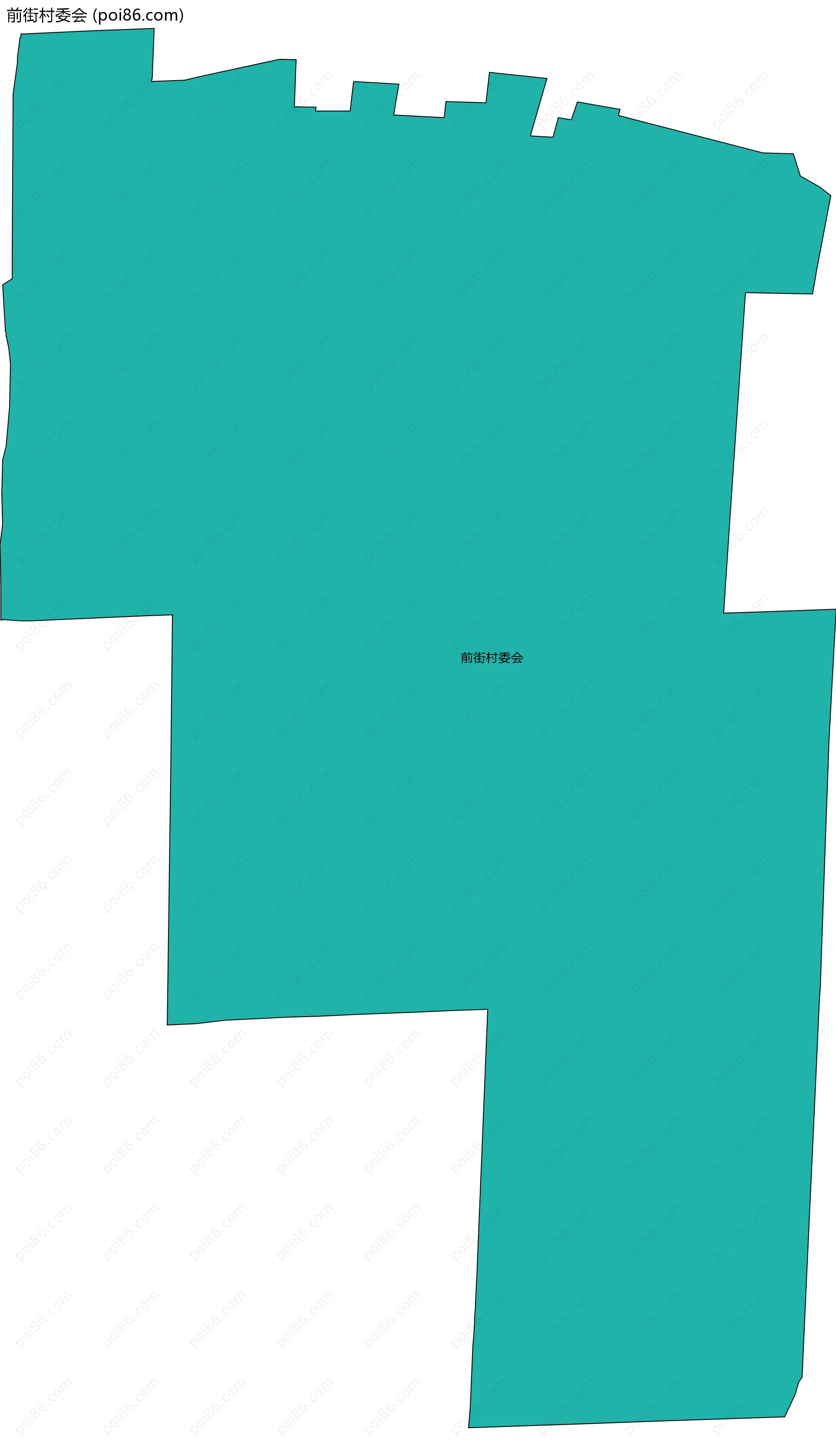 前街村委会边界地图