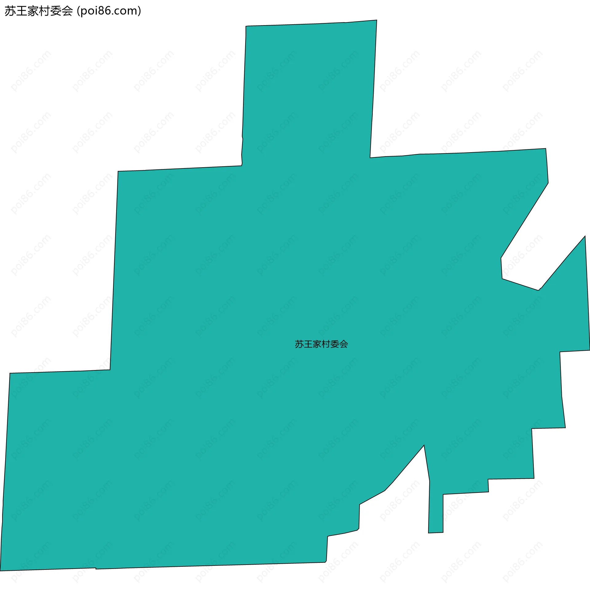 苏王家村委会边界地图