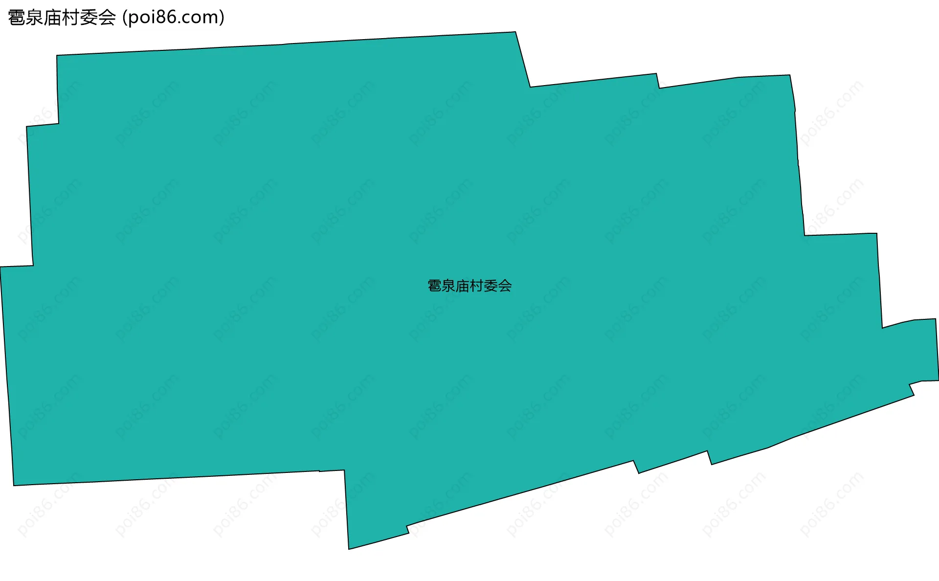 雹泉庙村委会边界地图