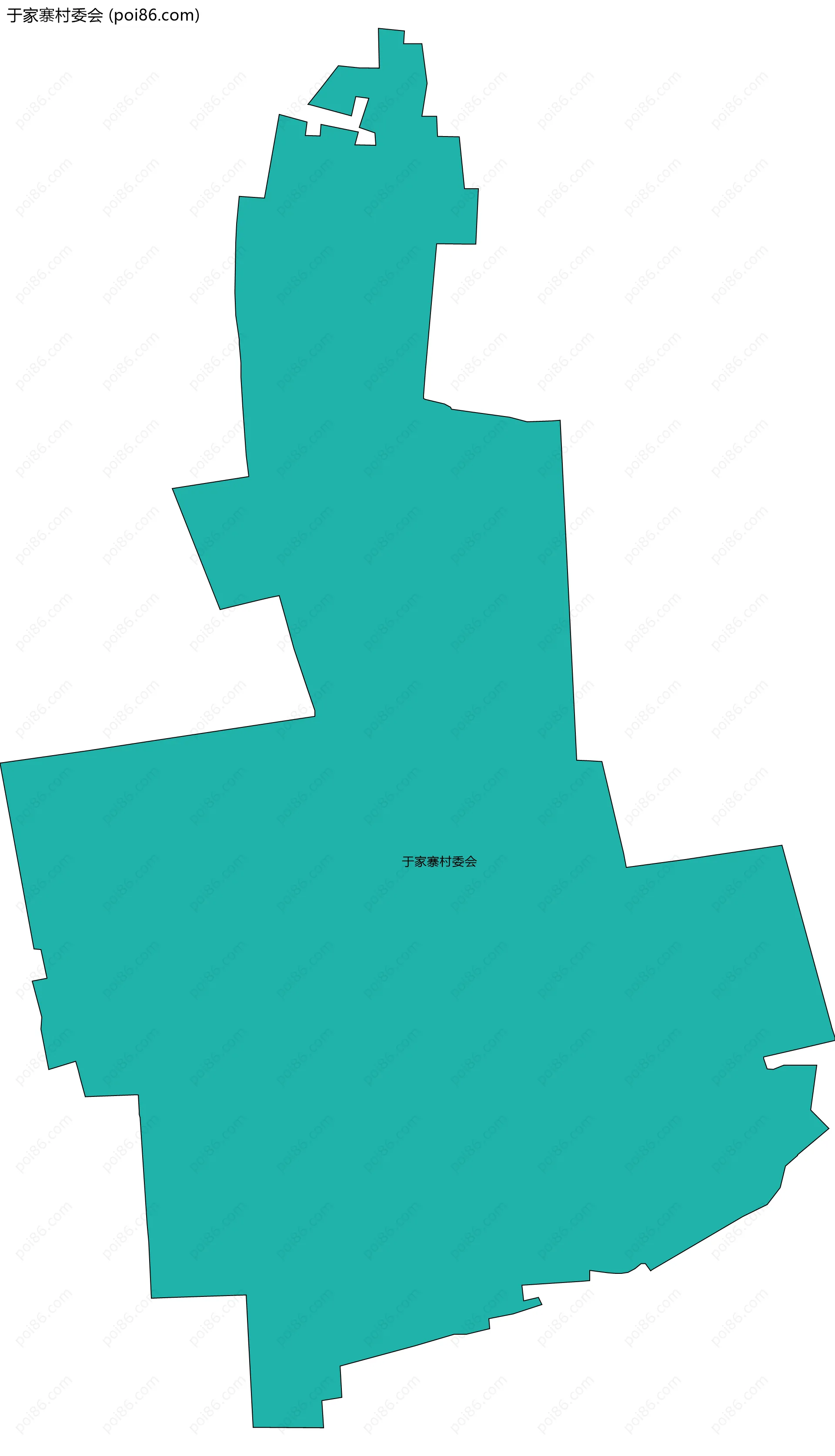 于家寨村委会边界地图