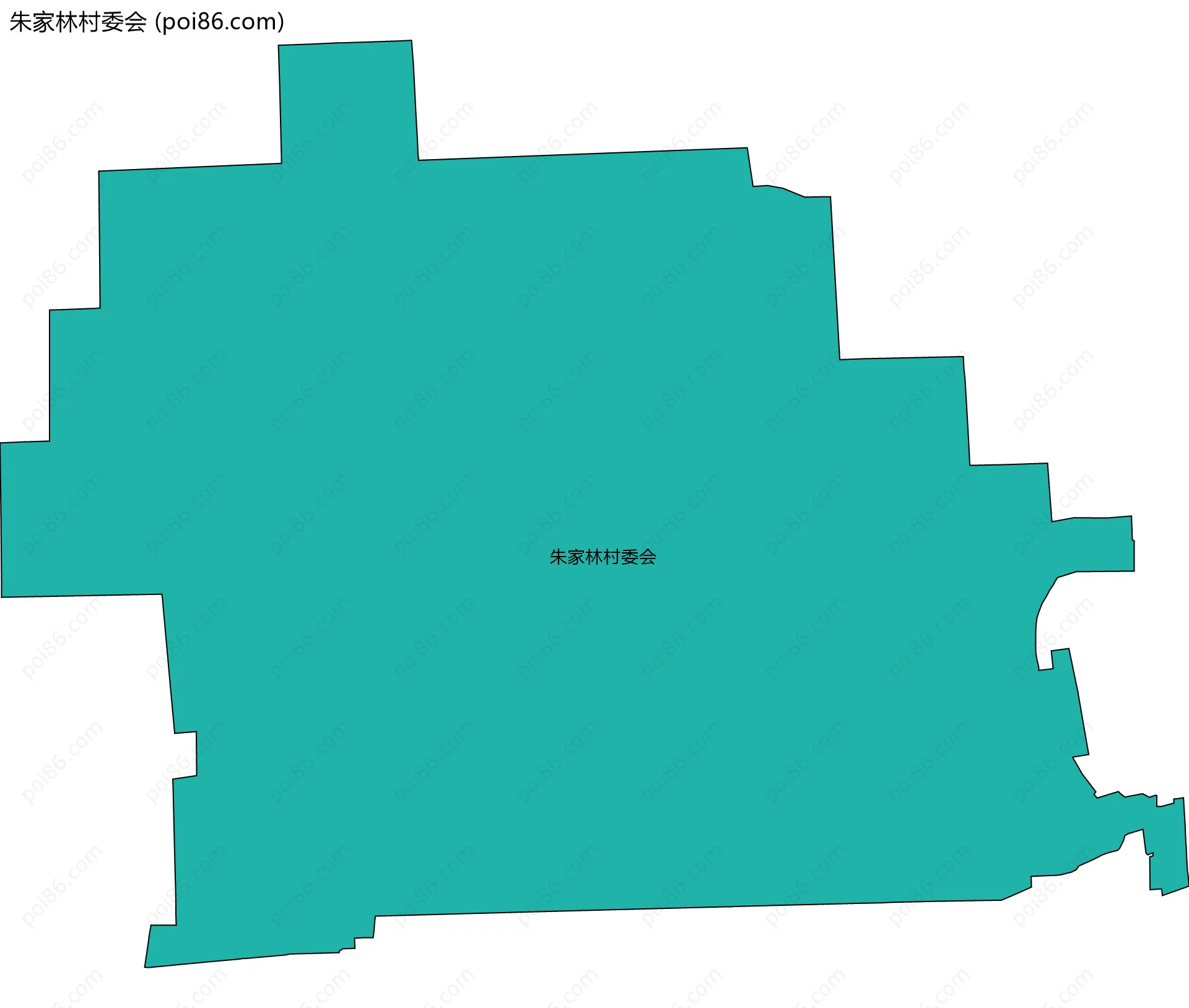 朱家林村委会边界地图