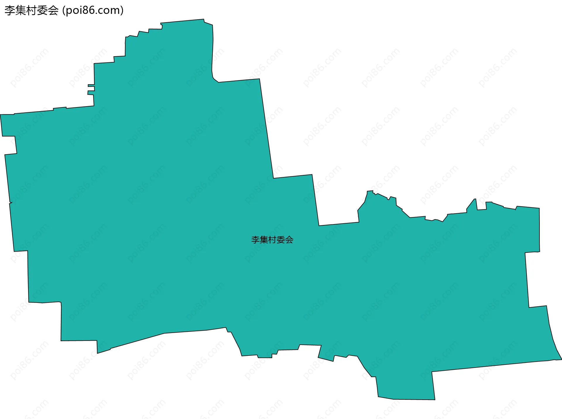 李集村委会边界地图