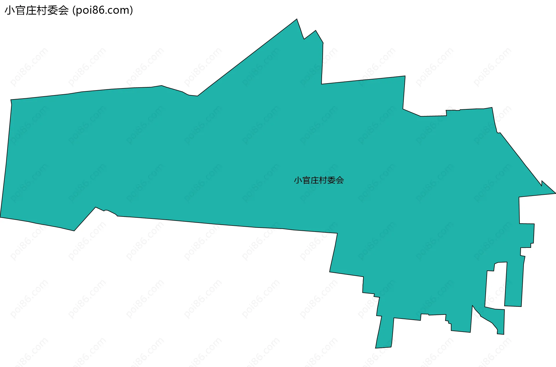 小官庄村委会边界地图
