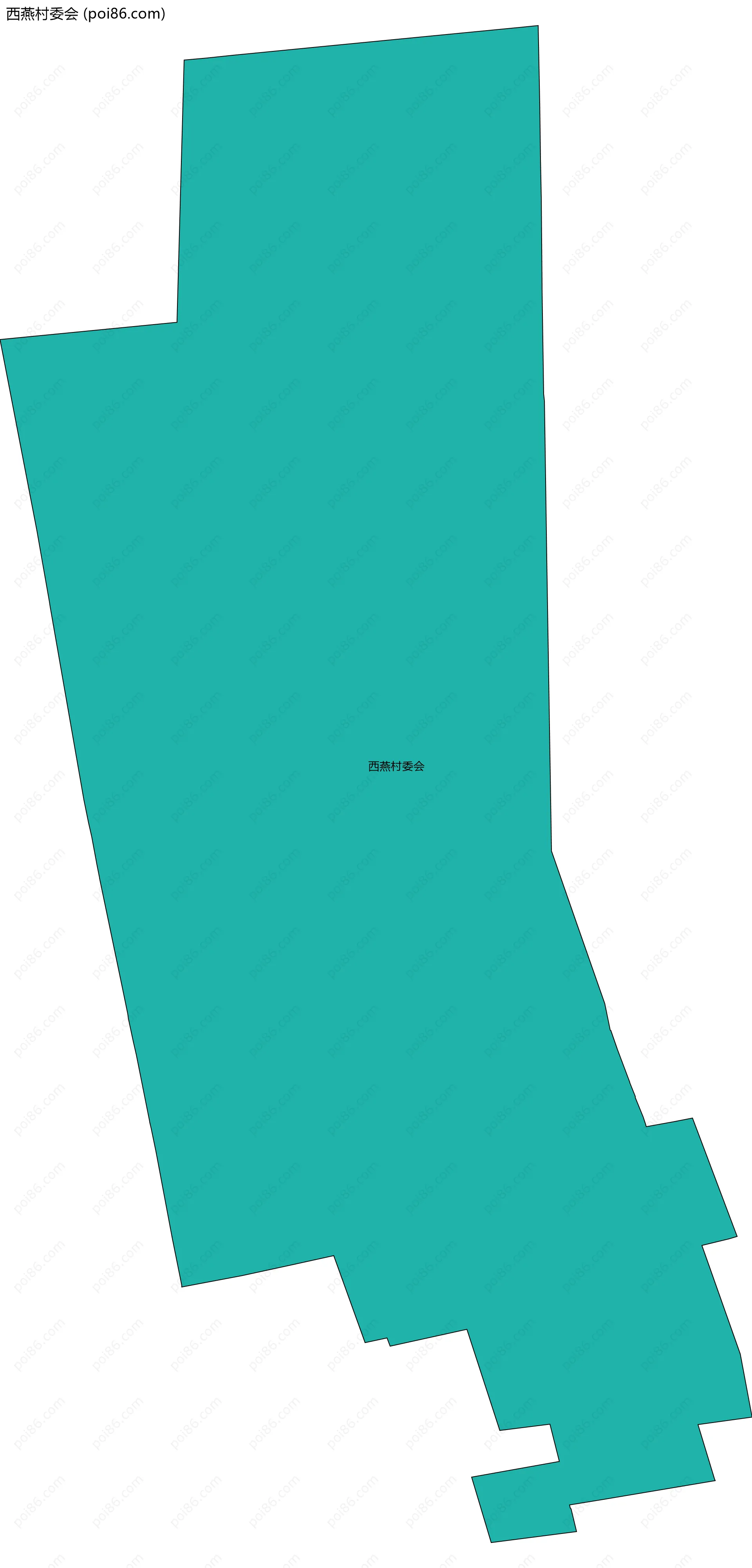 西燕村委会边界地图