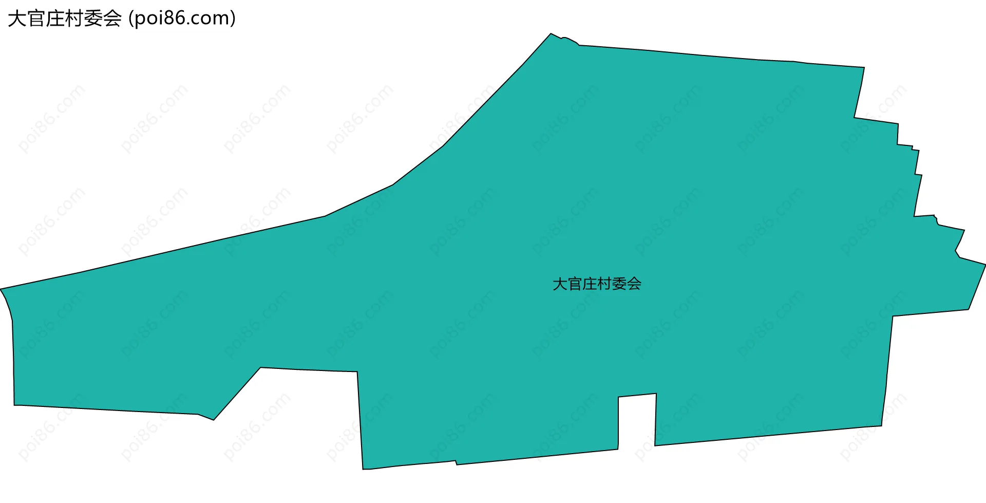 大官庄村委会边界地图