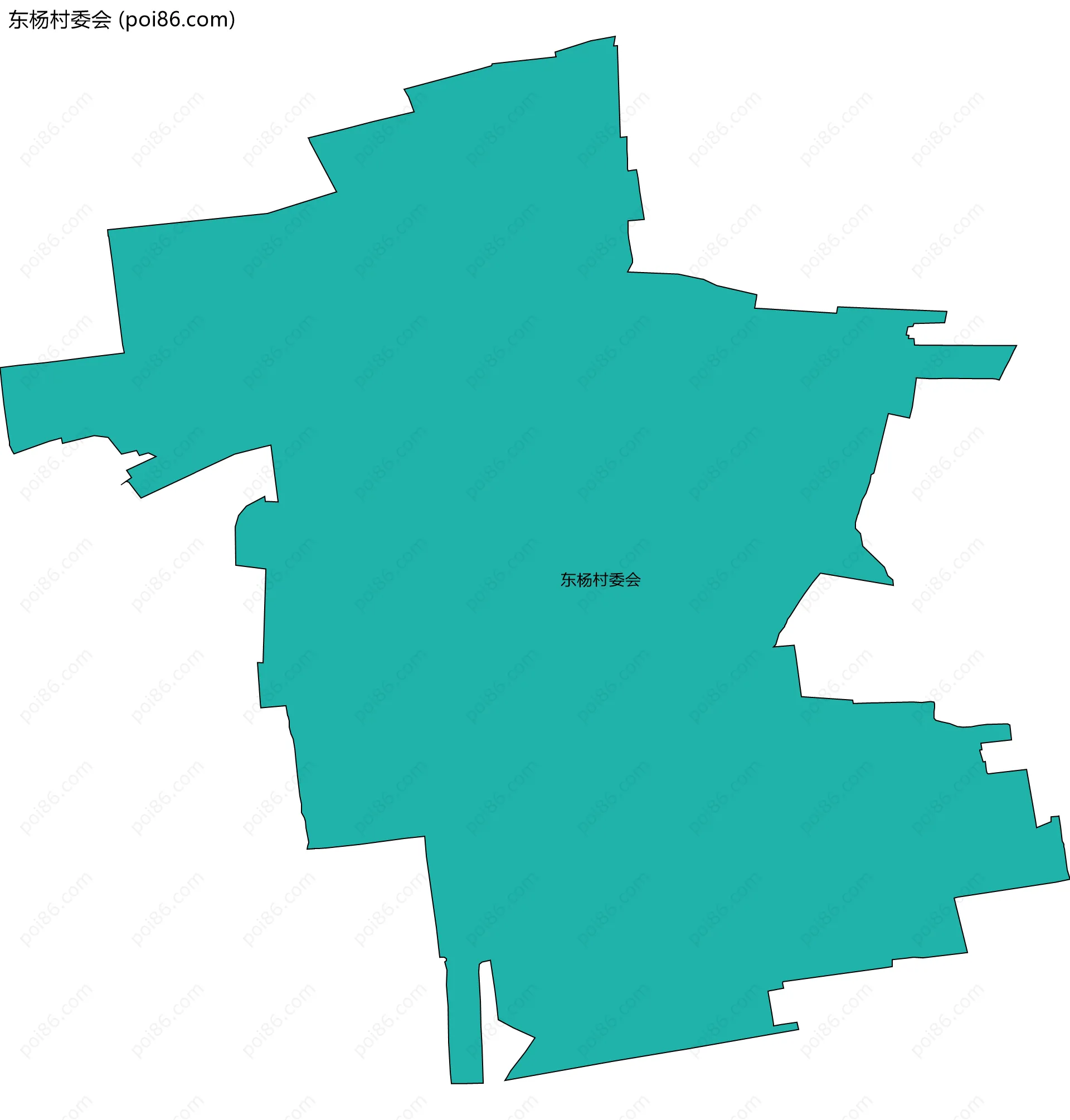 东杨村委会边界地图