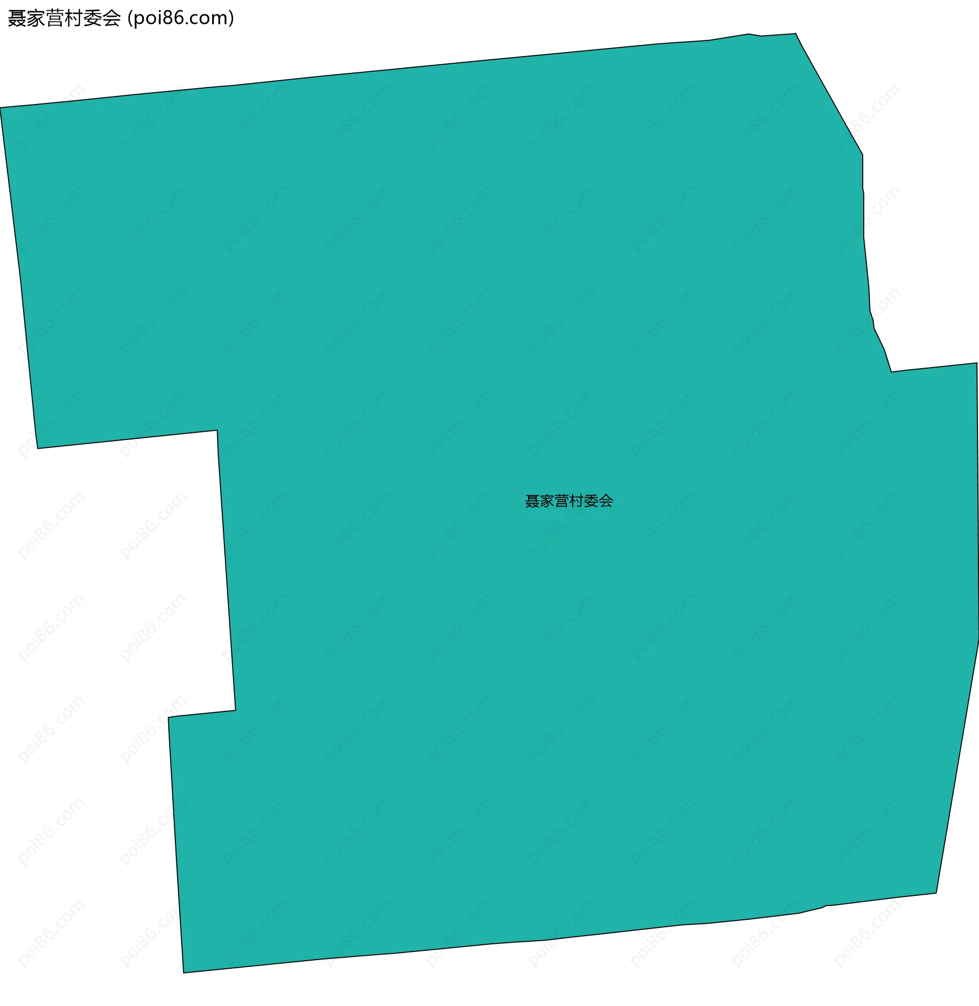 聂家营村委会边界地图