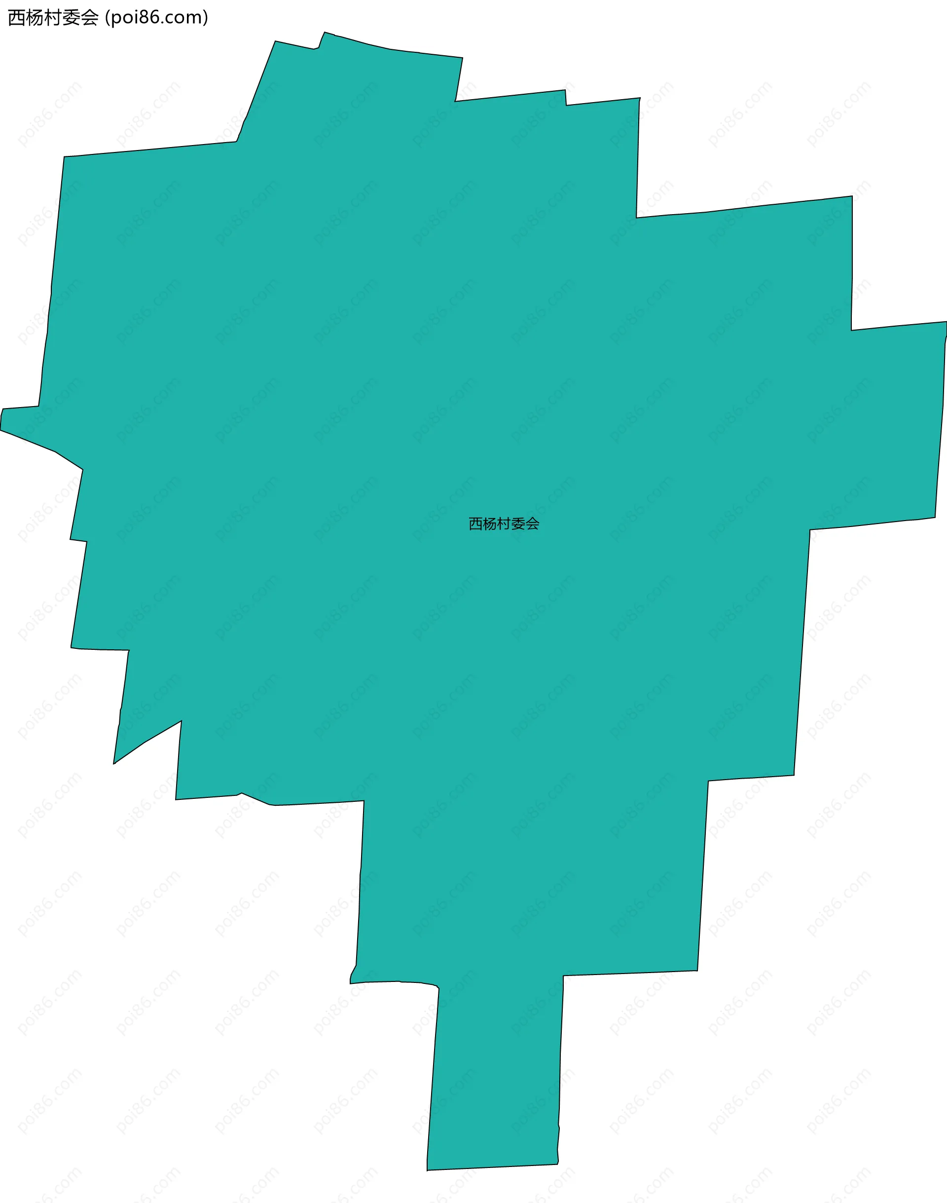 西杨村委会边界地图