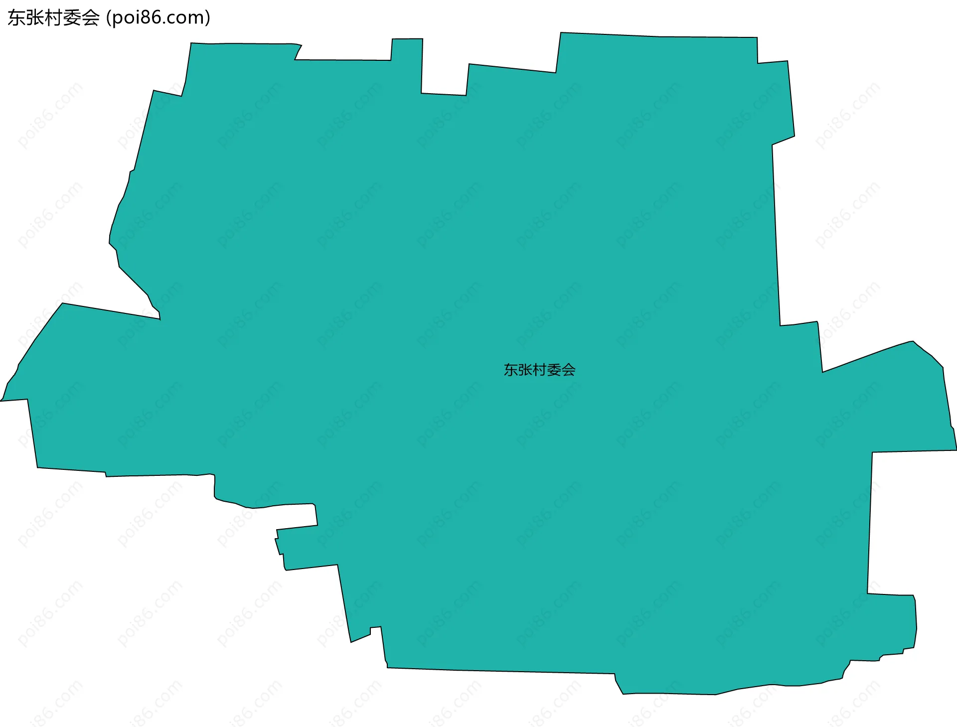 东张村委会边界地图