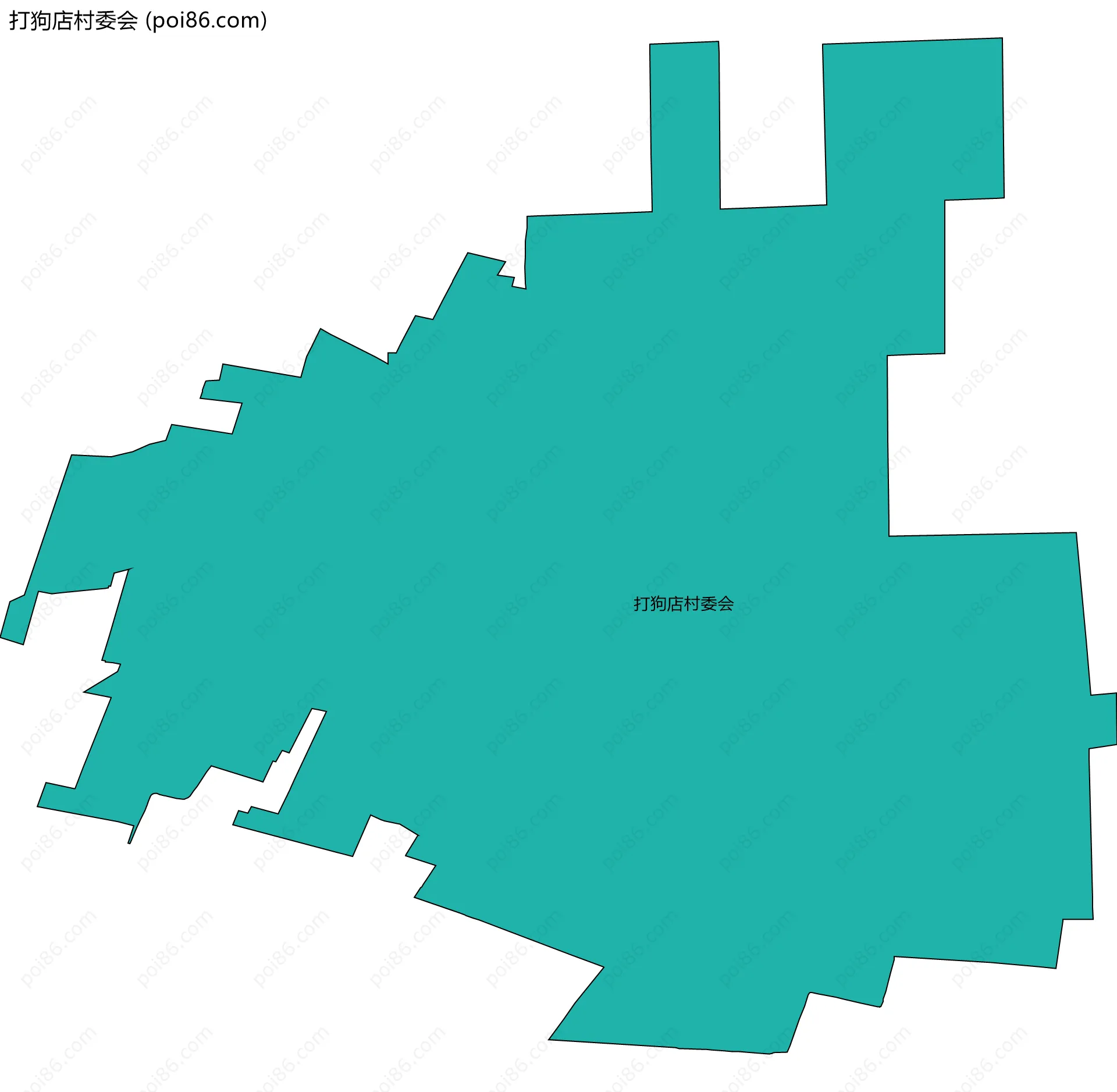 打狗店村委会边界地图