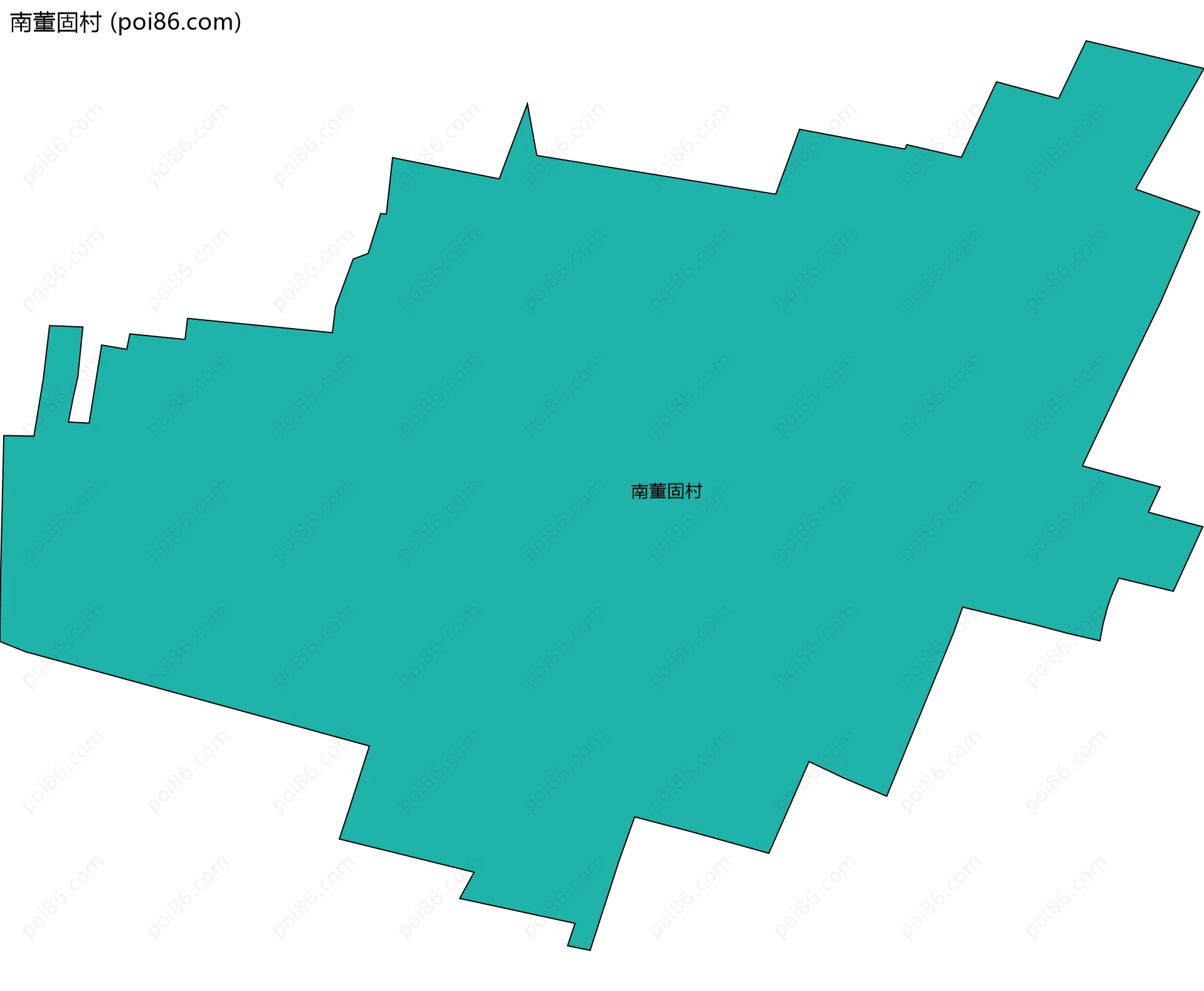 南董固村边界地图