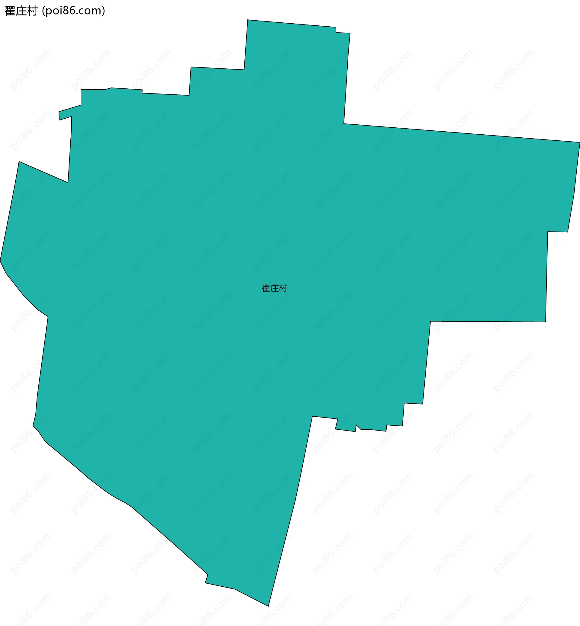 翟庄村边界地图