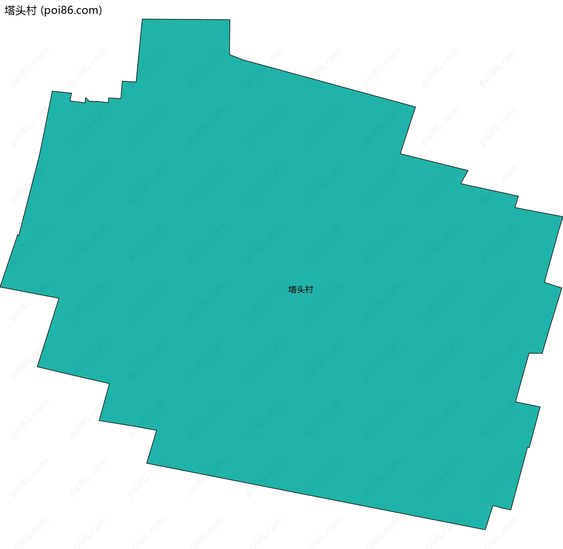 塔头村边界地图