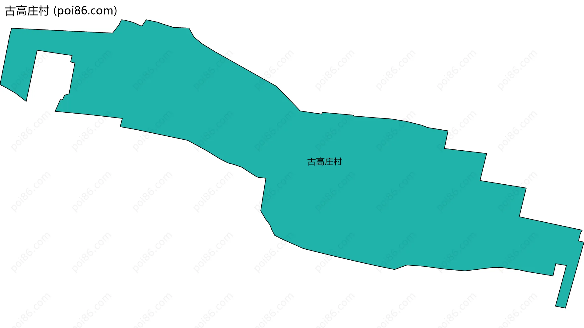 古高庄村边界地图