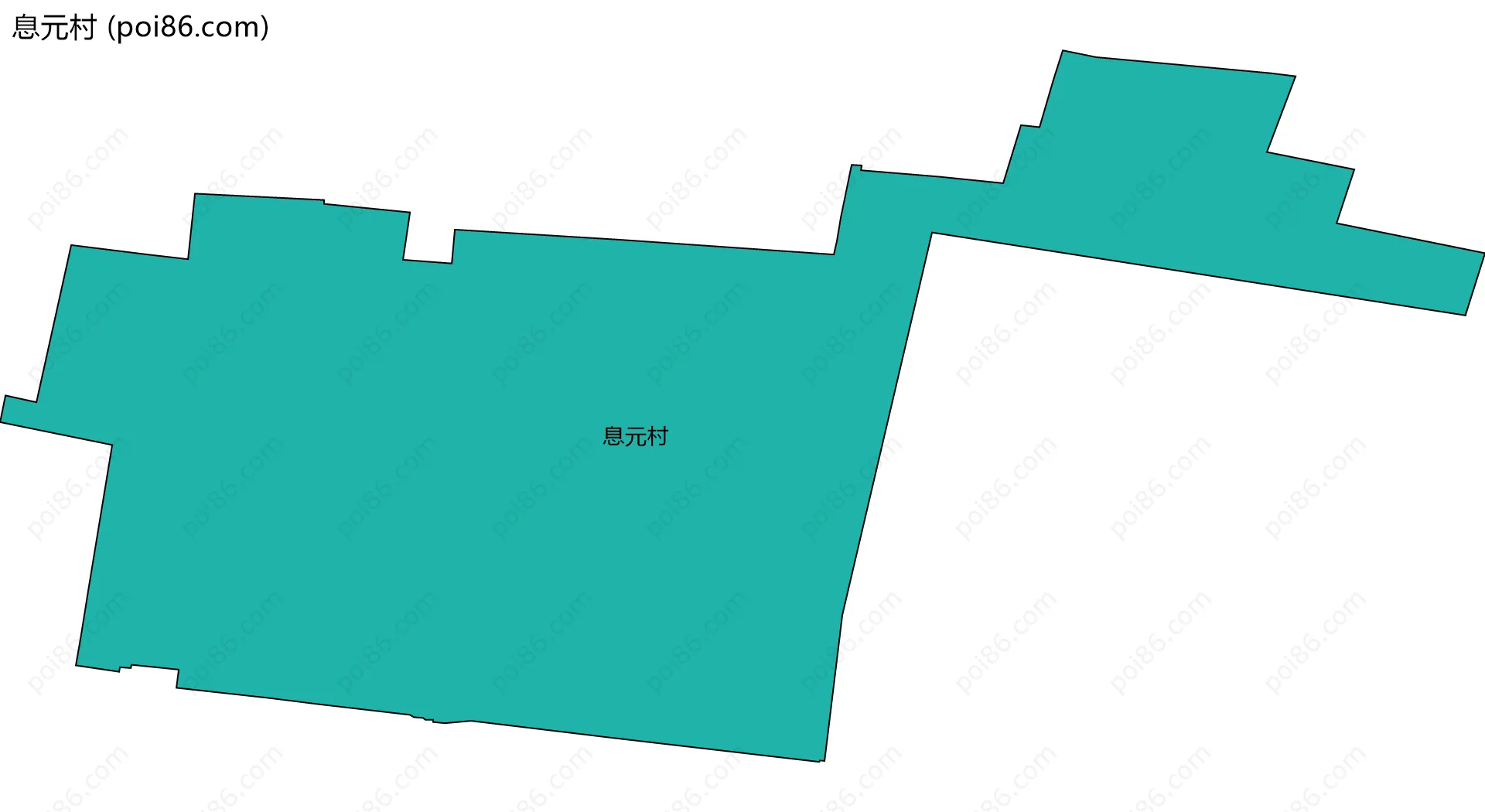息元村边界地图