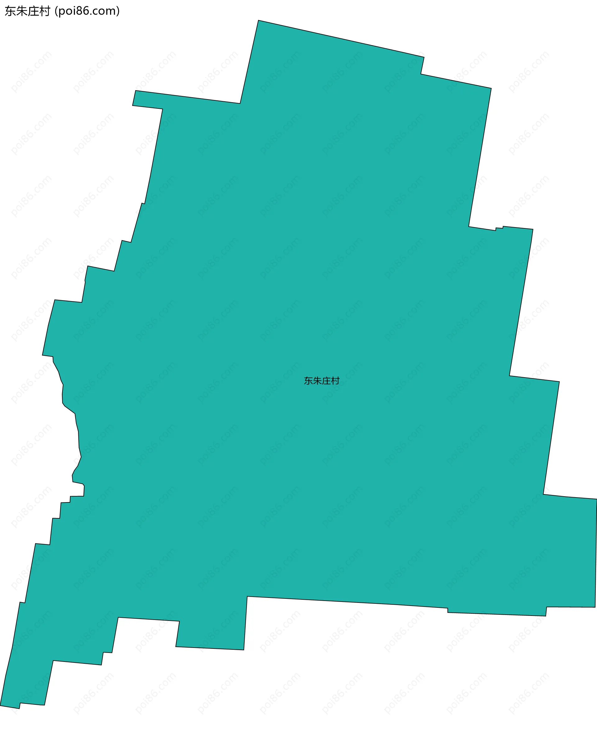 东朱庄村边界地图