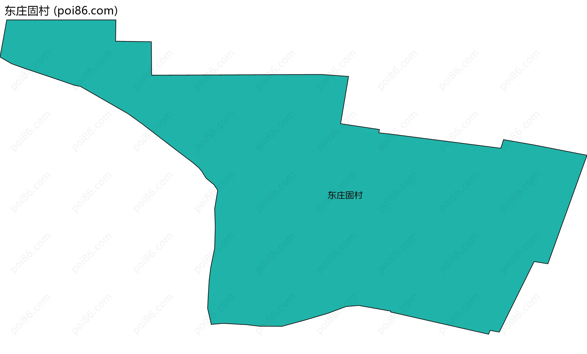 东庄固村边界地图