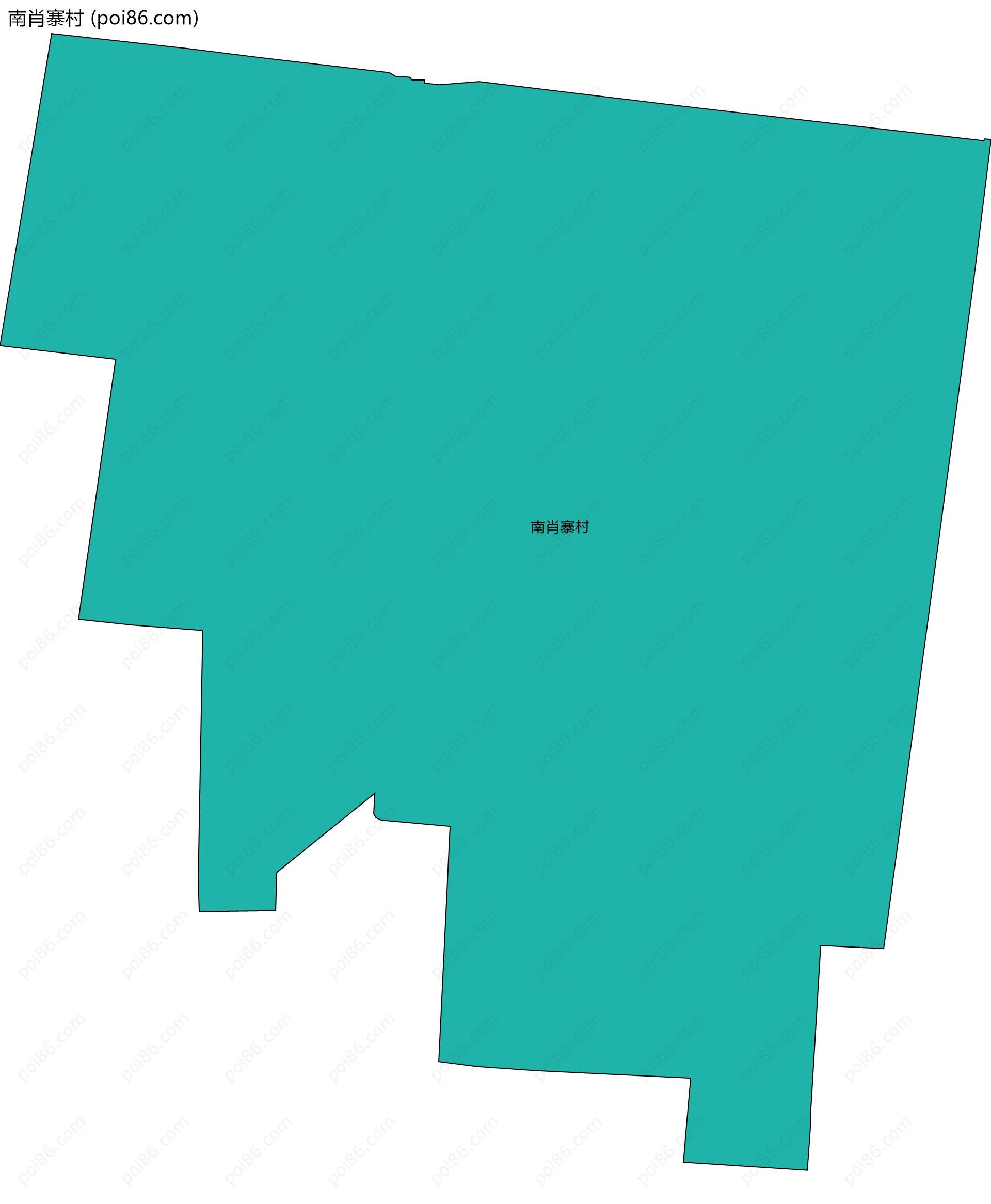 南肖寨村边界地图