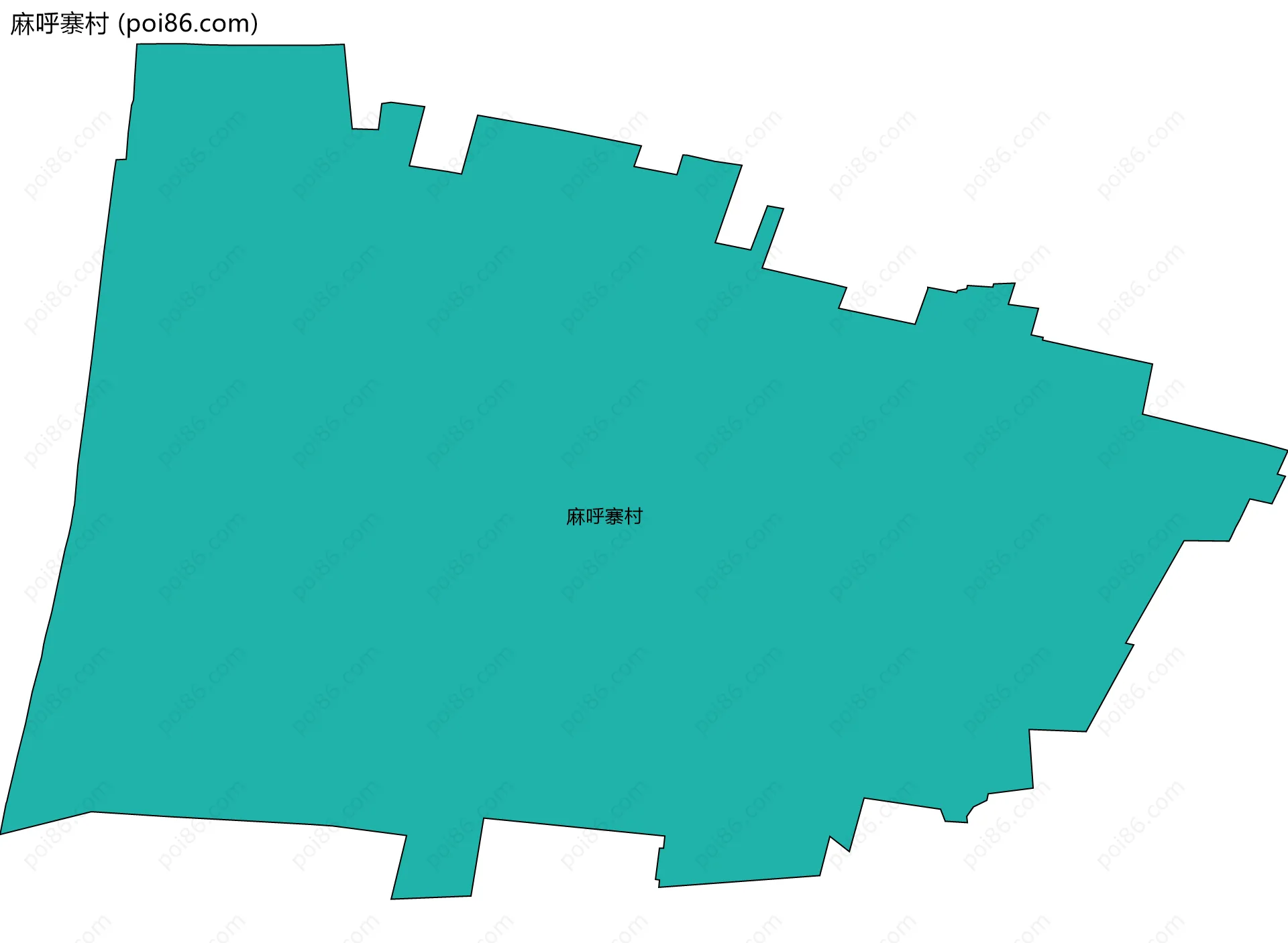 麻呼寨村边界地图