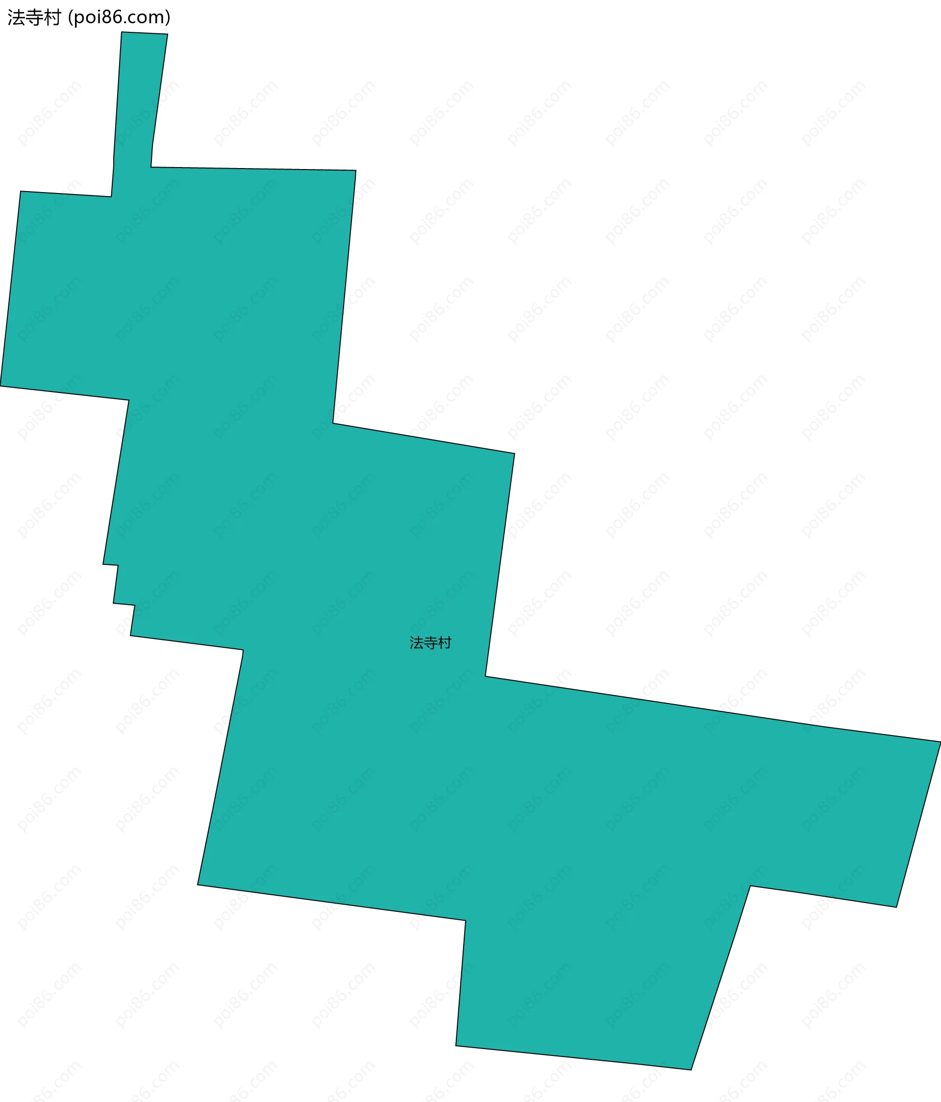 法寺村边界地图