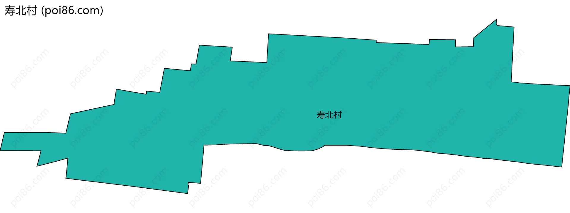 寿北村边界地图