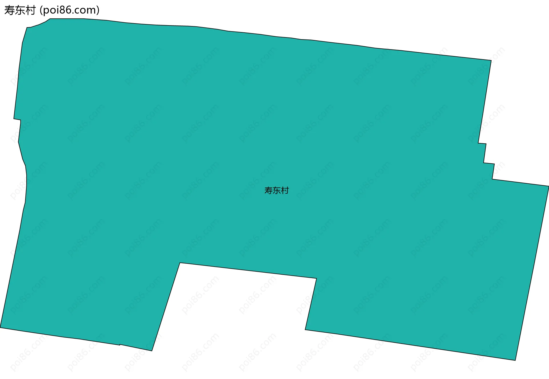 寿东村边界地图