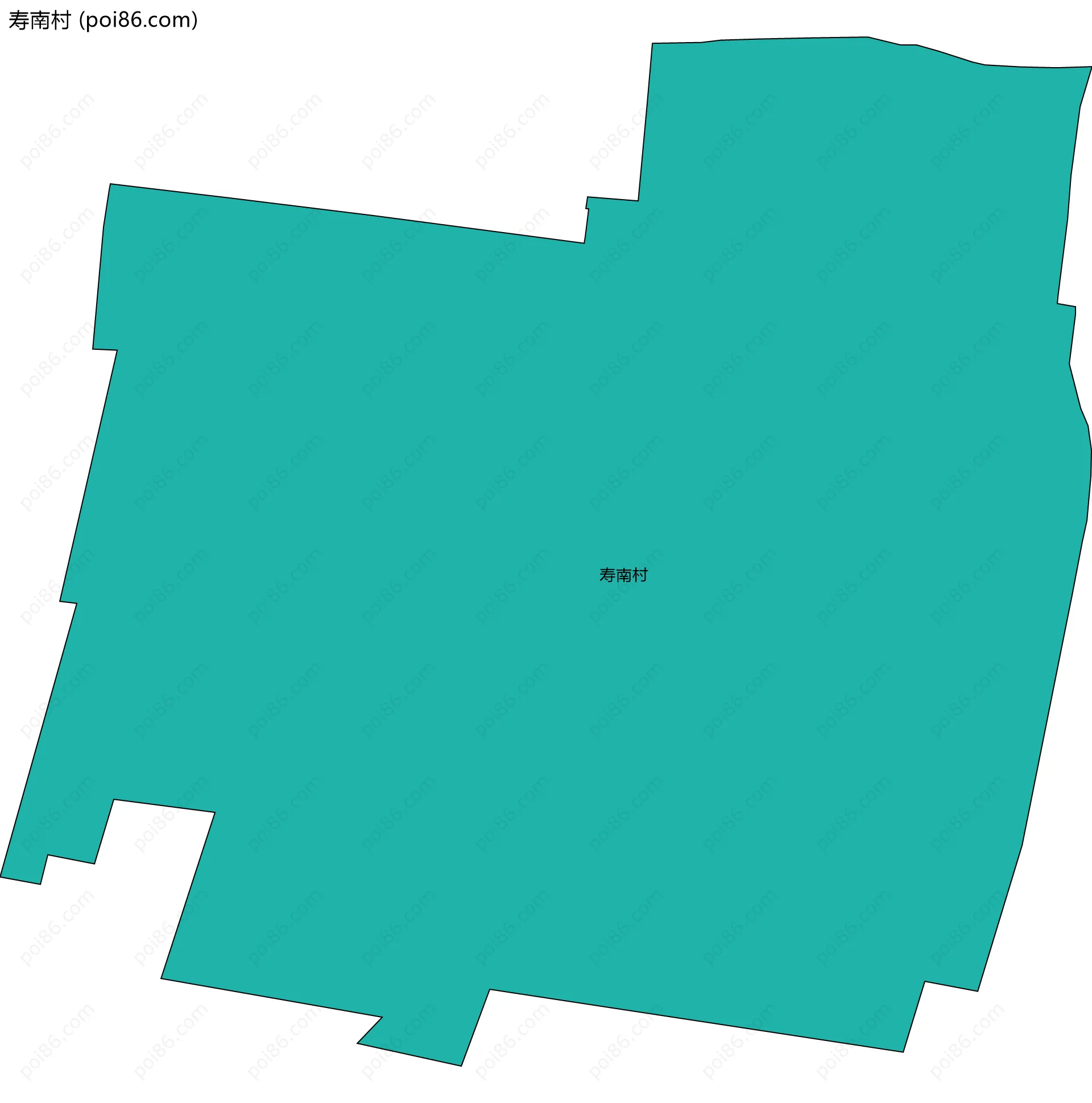 寿南村边界地图