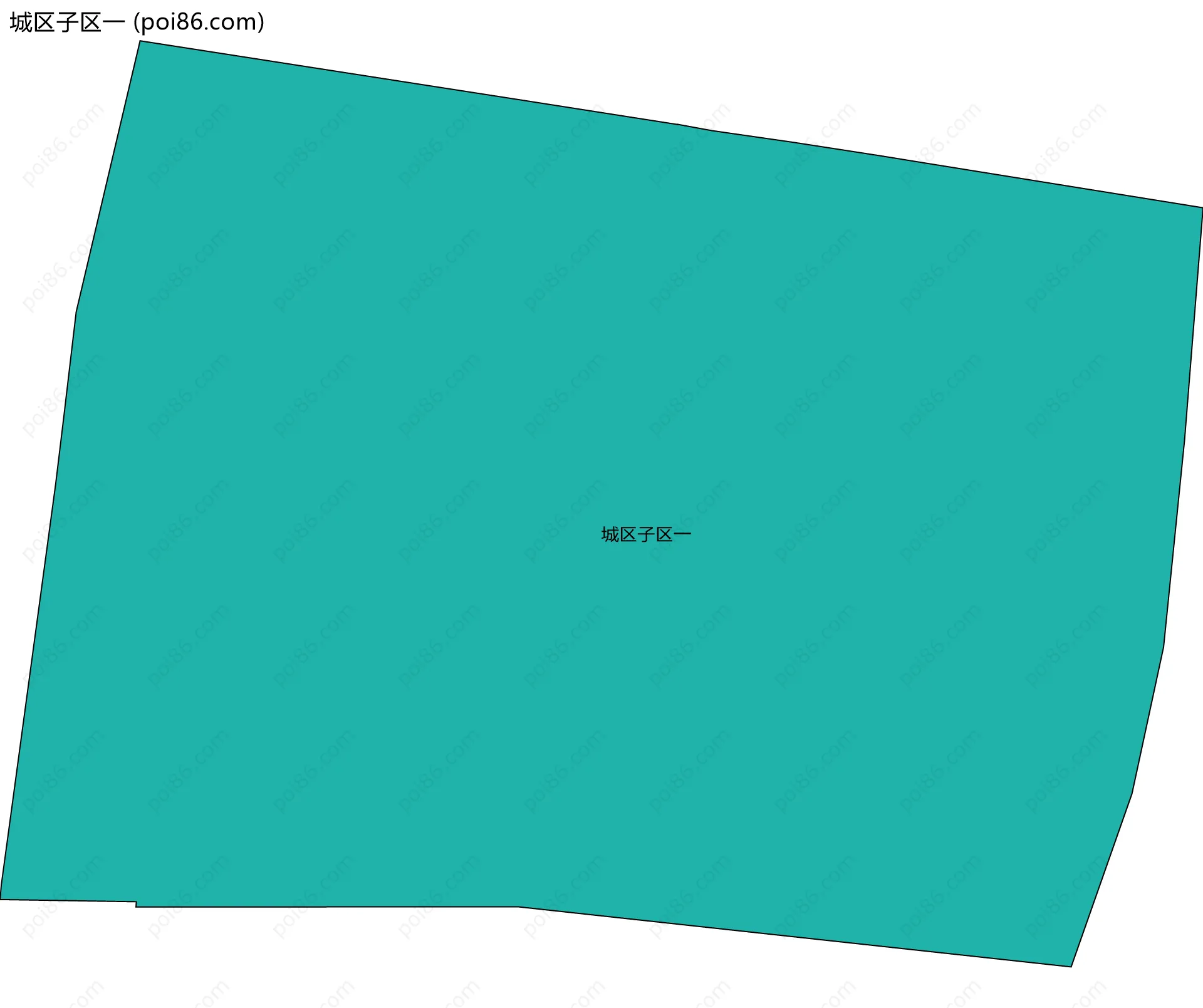 城区子区一边界地图