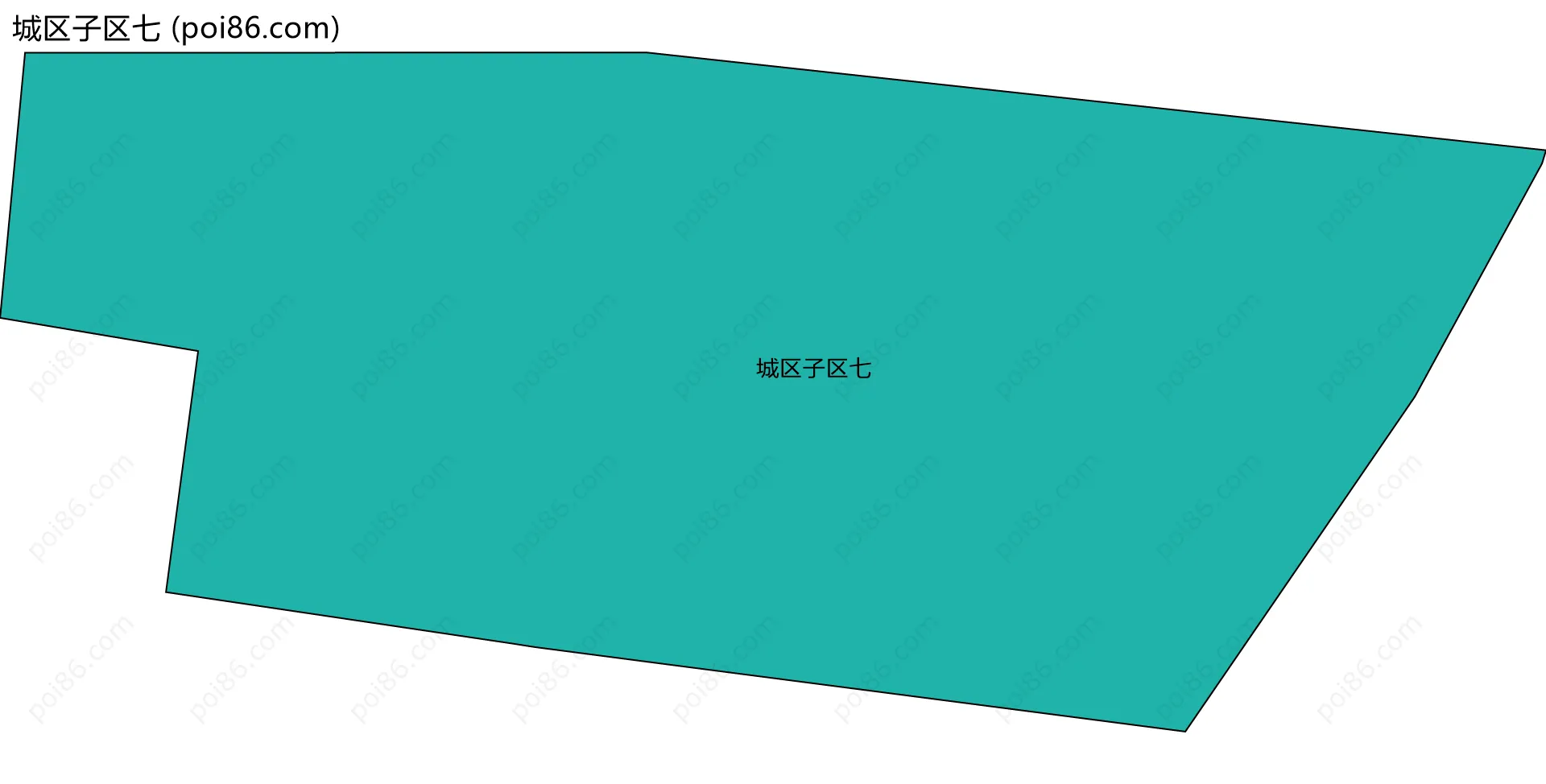 城区子区七边界地图