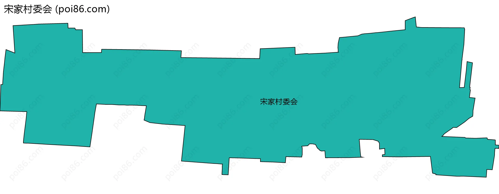 宋家村委会边界地图