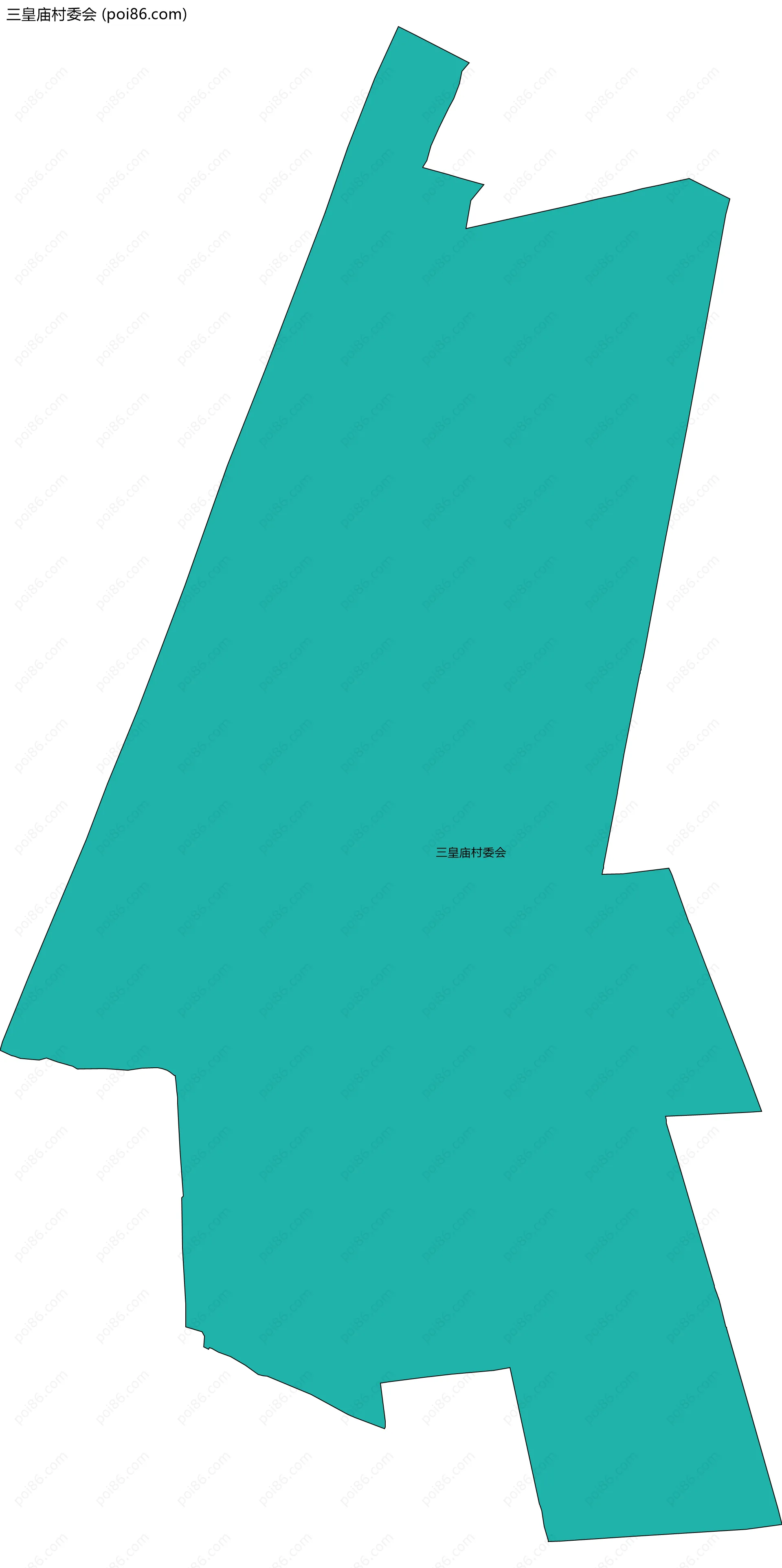 三皇庙村委会边界地图